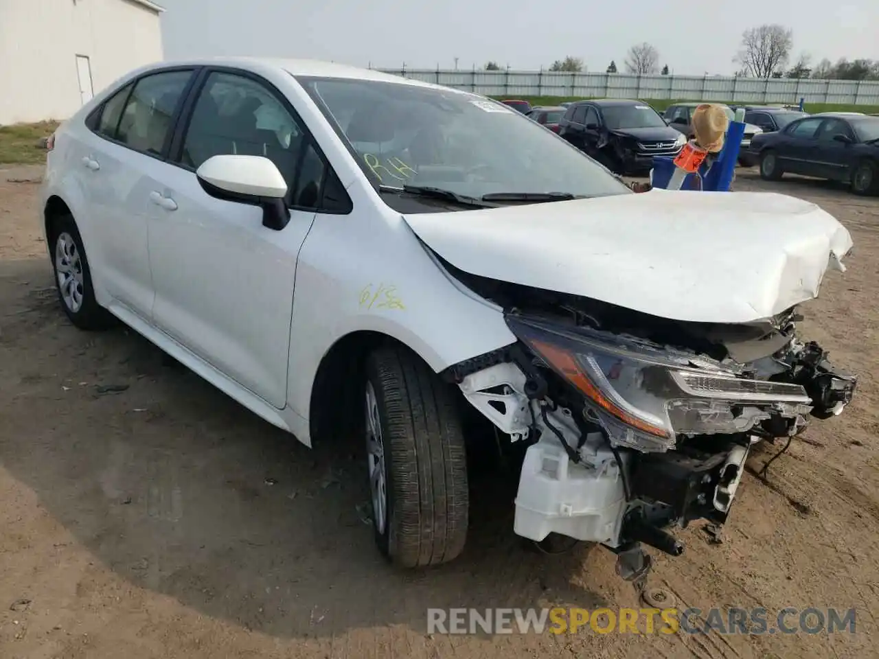 1 Photograph of a damaged car JTDEPMAE8MJ140865 TOYOTA COROLLA 2021