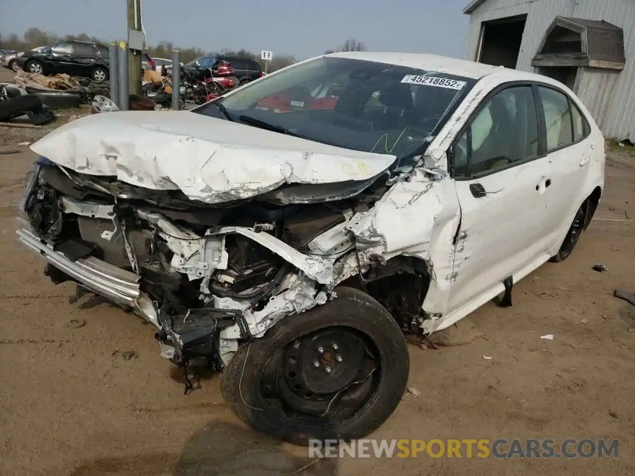 2 Photograph of a damaged car JTDEPMAE8MJ140865 TOYOTA COROLLA 2021