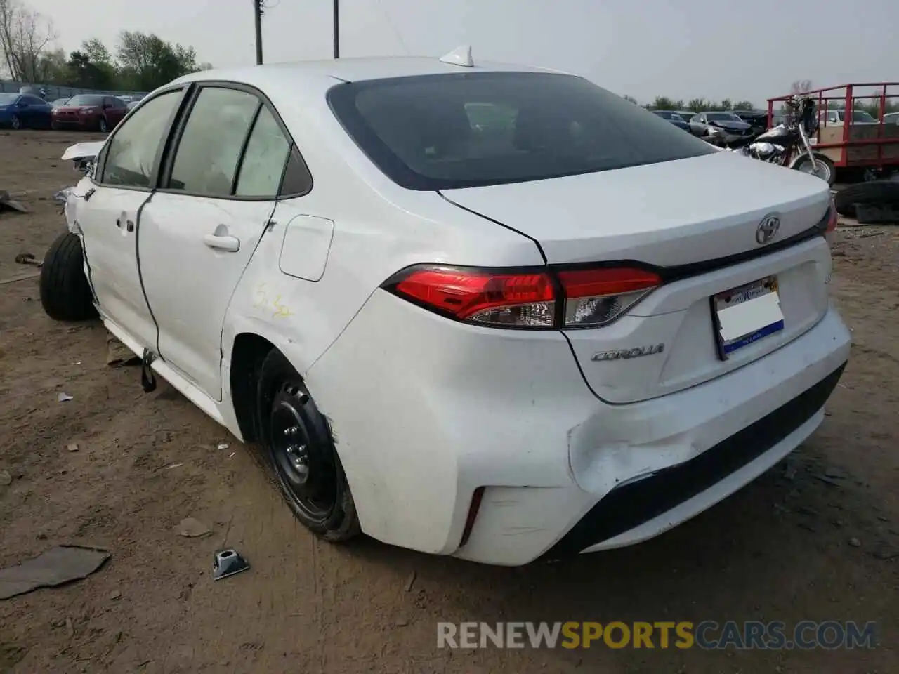 3 Photograph of a damaged car JTDEPMAE8MJ140865 TOYOTA COROLLA 2021