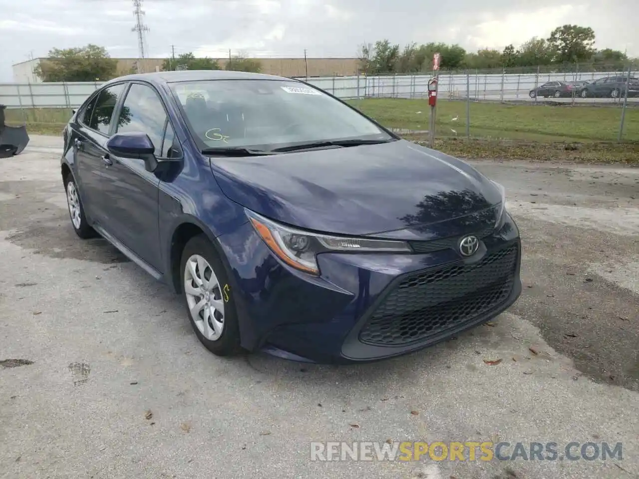 1 Photograph of a damaged car JTDEPMAE8MJ143412 TOYOTA COROLLA 2021