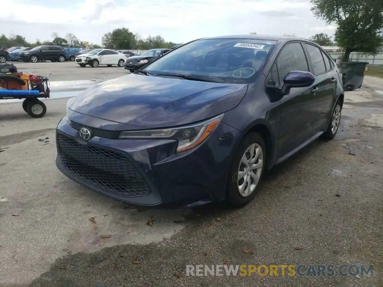 2 Photograph of a damaged car JTDEPMAE8MJ143412 TOYOTA COROLLA 2021