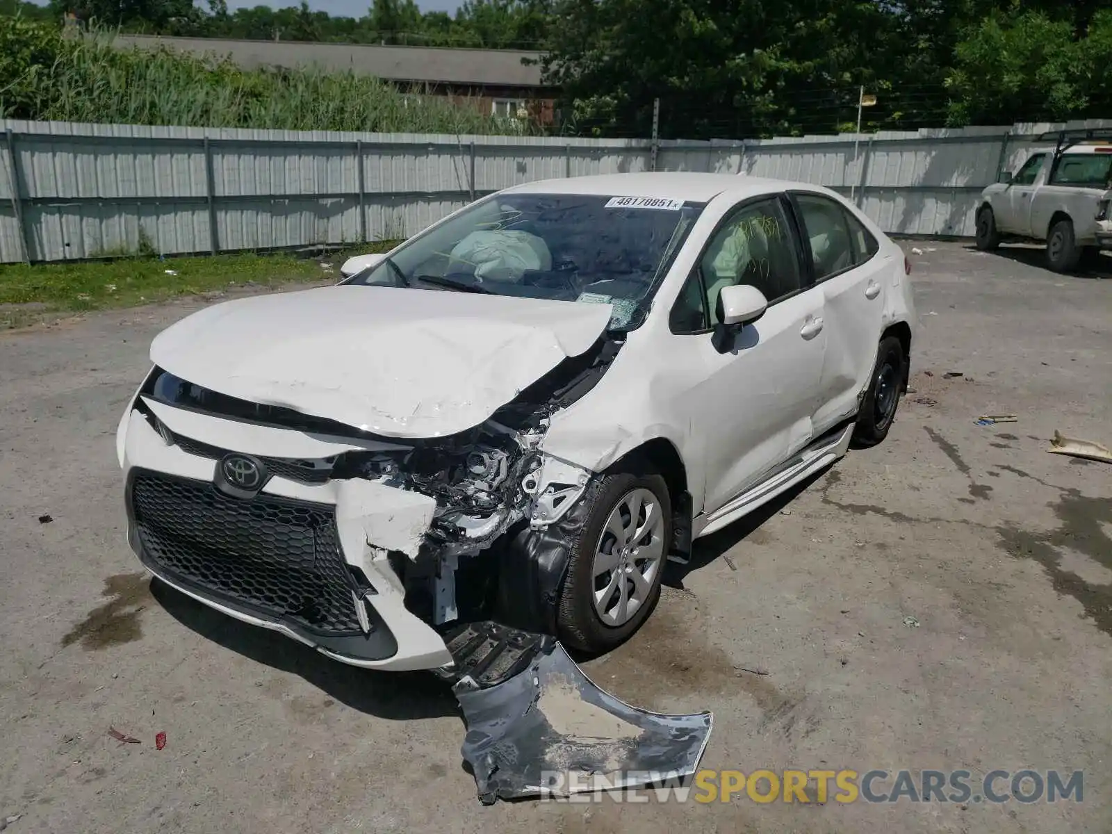 2 Photograph of a damaged car JTDEPMAE8MJ143989 TOYOTA COROLLA 2021