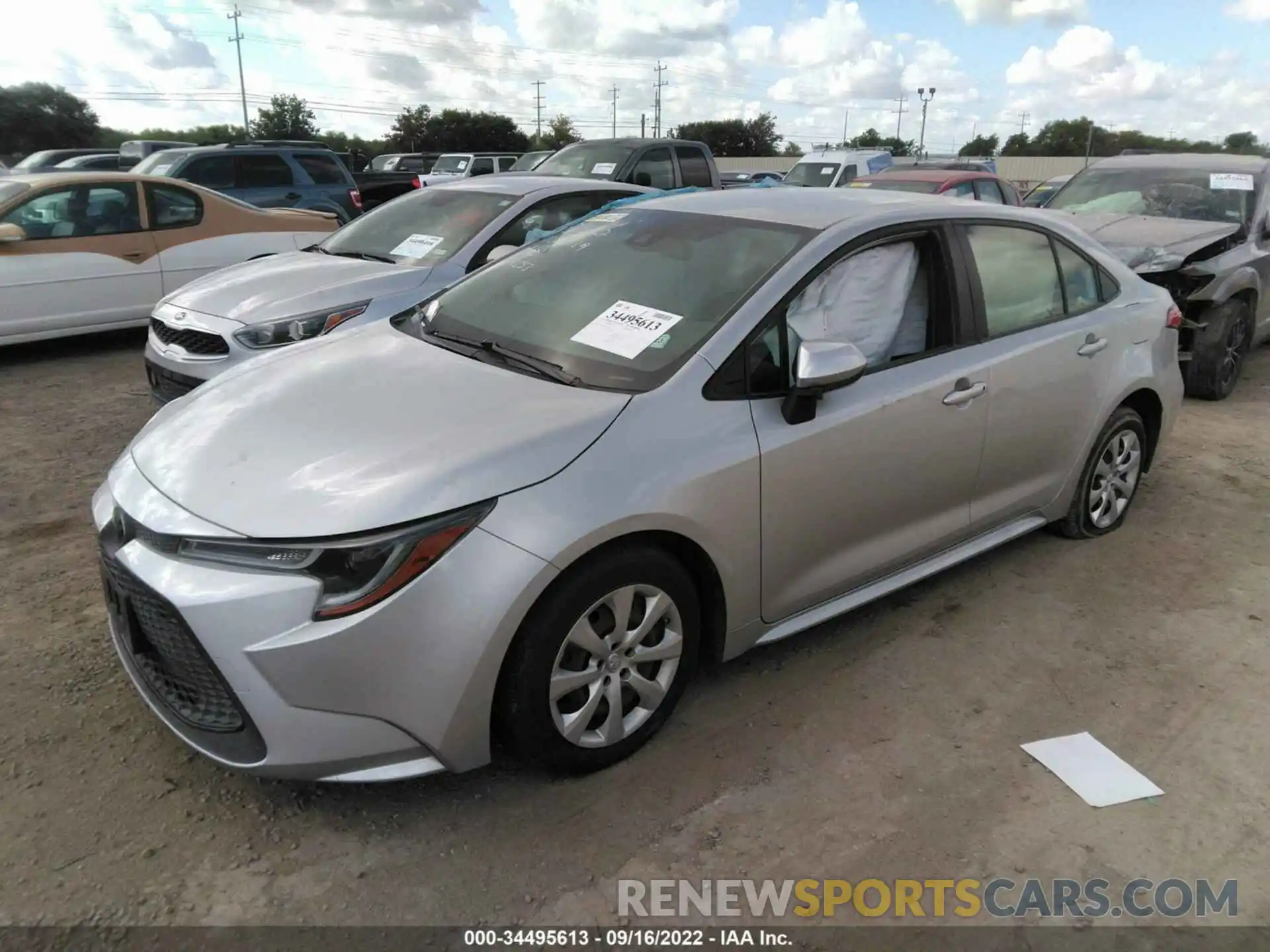 2 Photograph of a damaged car JTDEPMAE8MJ144253 TOYOTA COROLLA 2021