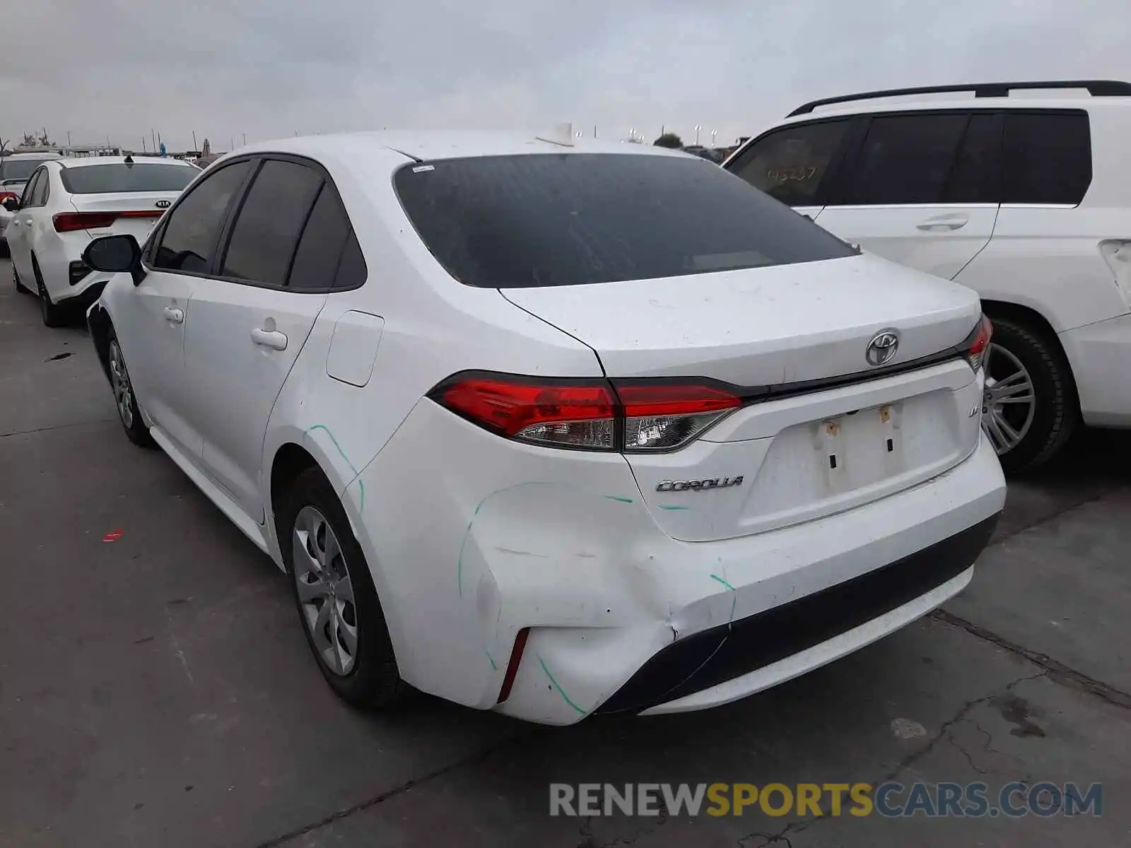 3 Photograph of a damaged car JTDEPMAE8MJ144351 TOYOTA COROLLA 2021