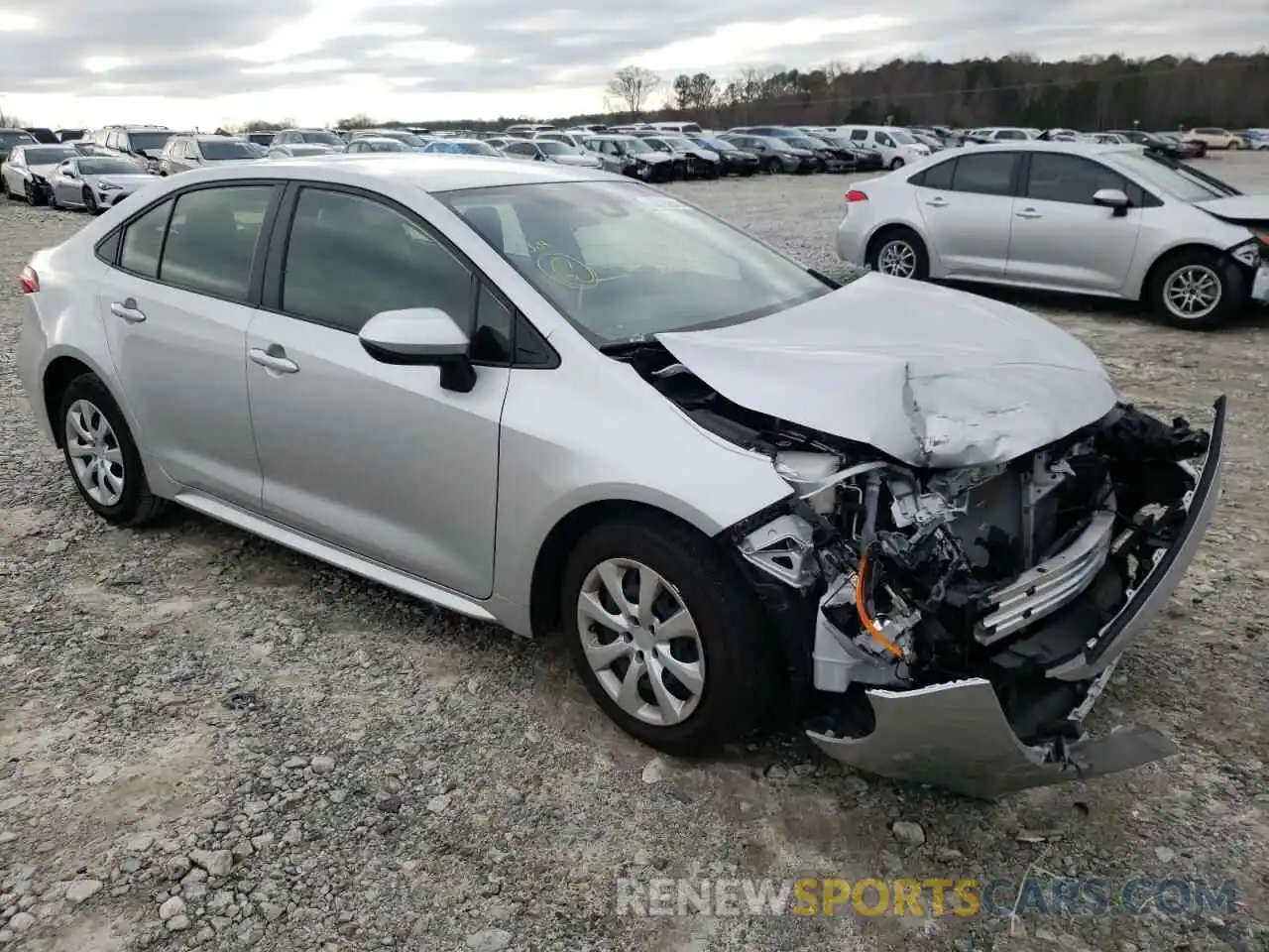 1 Photograph of a damaged car JTDEPMAE8MJ145466 TOYOTA COROLLA 2021