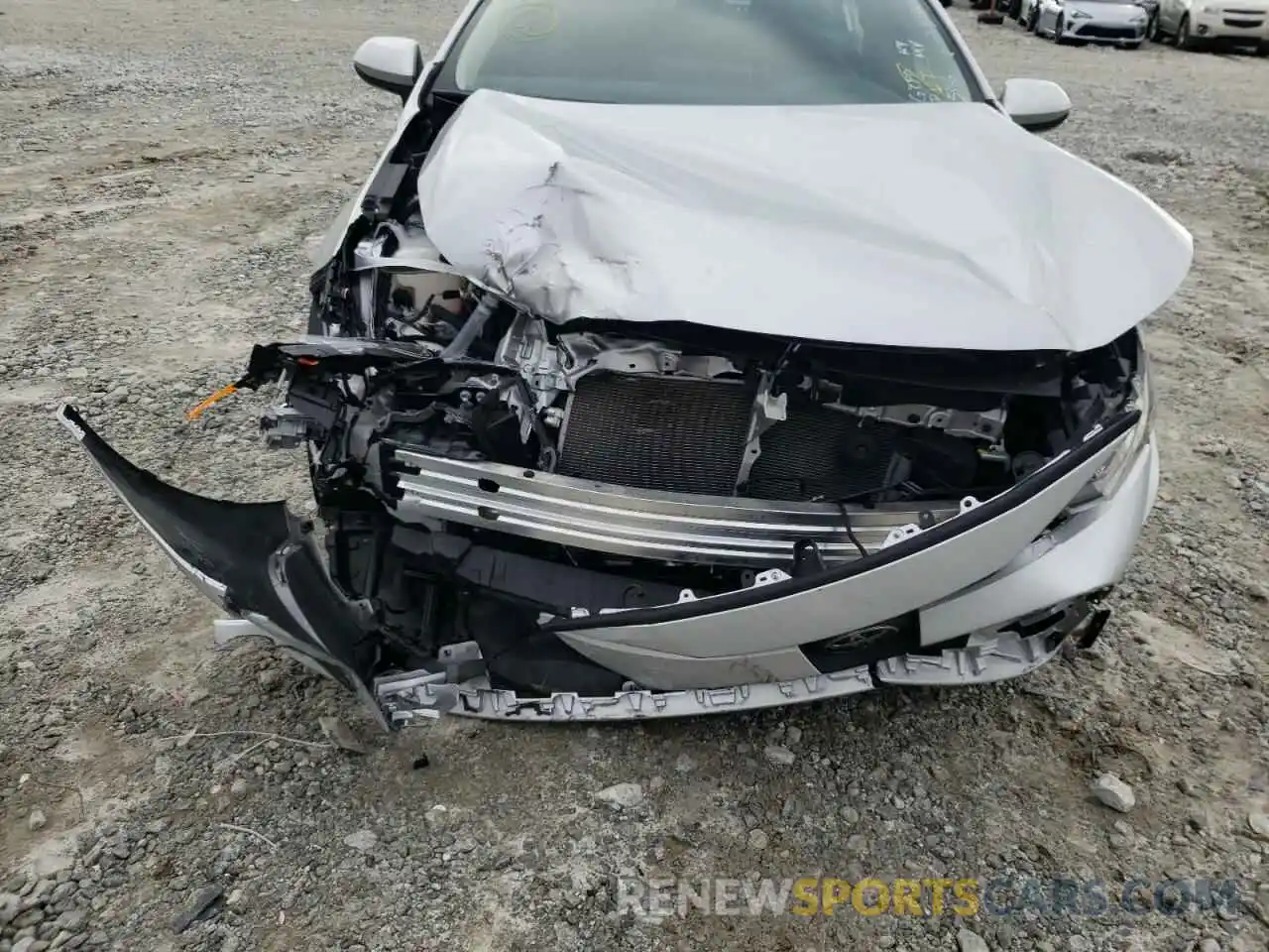 9 Photograph of a damaged car JTDEPMAE8MJ145466 TOYOTA COROLLA 2021