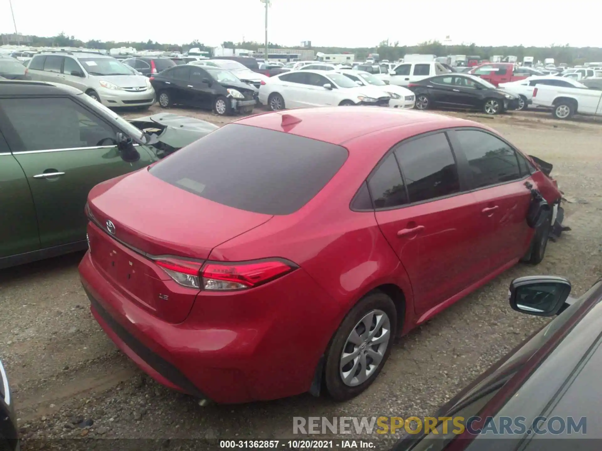 4 Photograph of a damaged car JTDEPMAE8MJ146052 TOYOTA COROLLA 2021