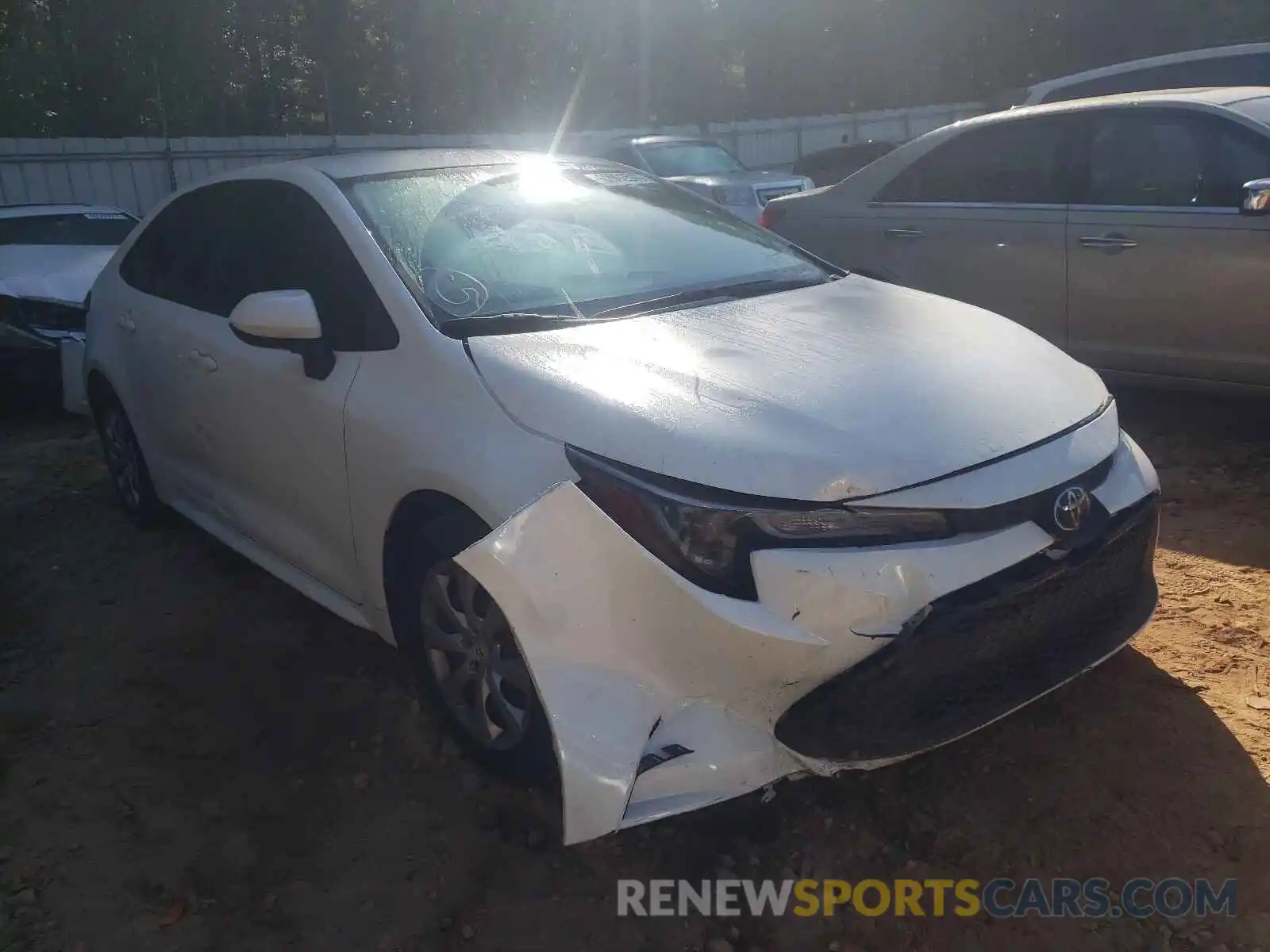 1 Photograph of a damaged car JTDEPMAE8MJ148237 TOYOTA COROLLA 2021