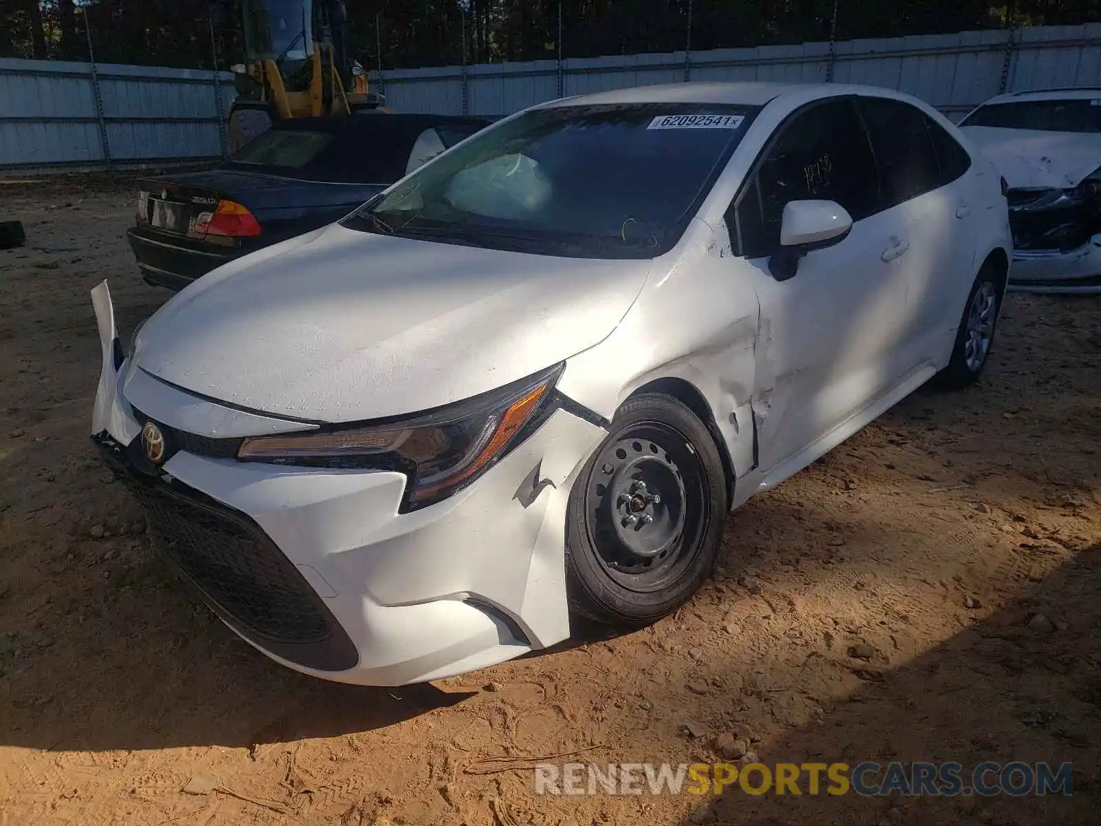 2 Photograph of a damaged car JTDEPMAE8MJ148237 TOYOTA COROLLA 2021