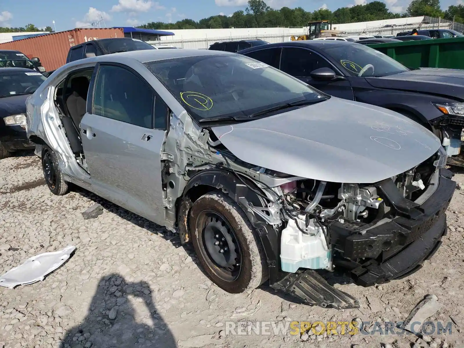 1 Photograph of a damaged car JTDEPMAE8MJ149078 TOYOTA COROLLA 2021