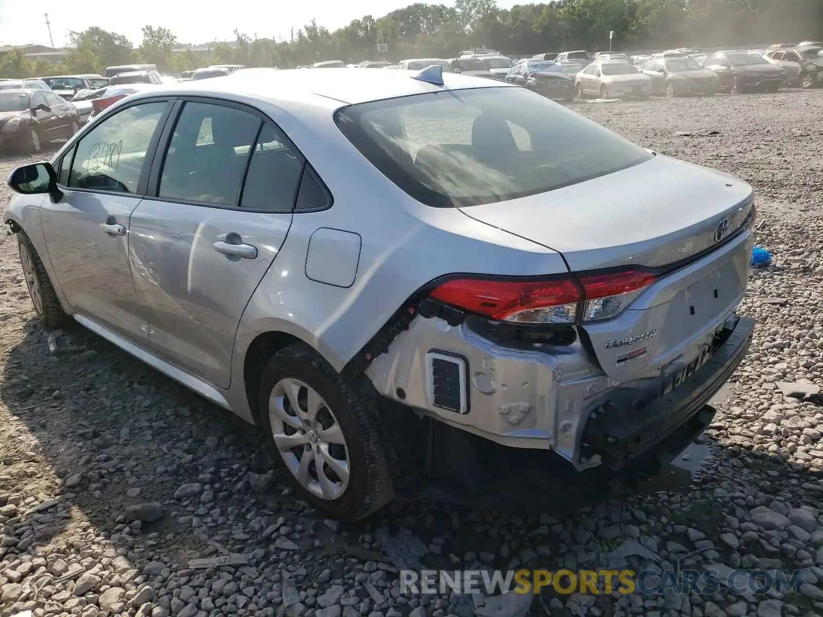 3 Photograph of a damaged car JTDEPMAE8MJ149078 TOYOTA COROLLA 2021