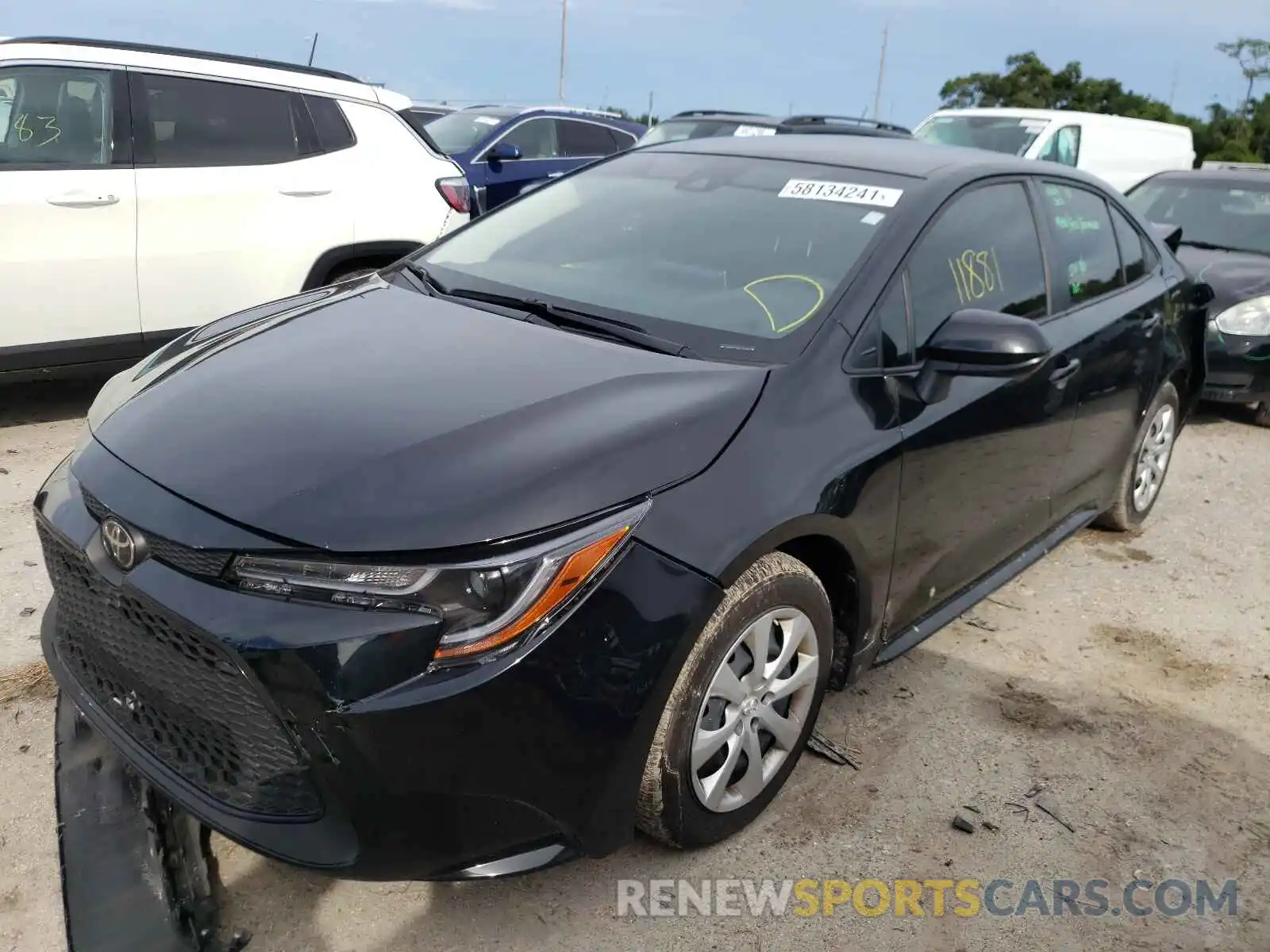 2 Photograph of a damaged car JTDEPMAE8MJ149355 TOYOTA COROLLA 2021