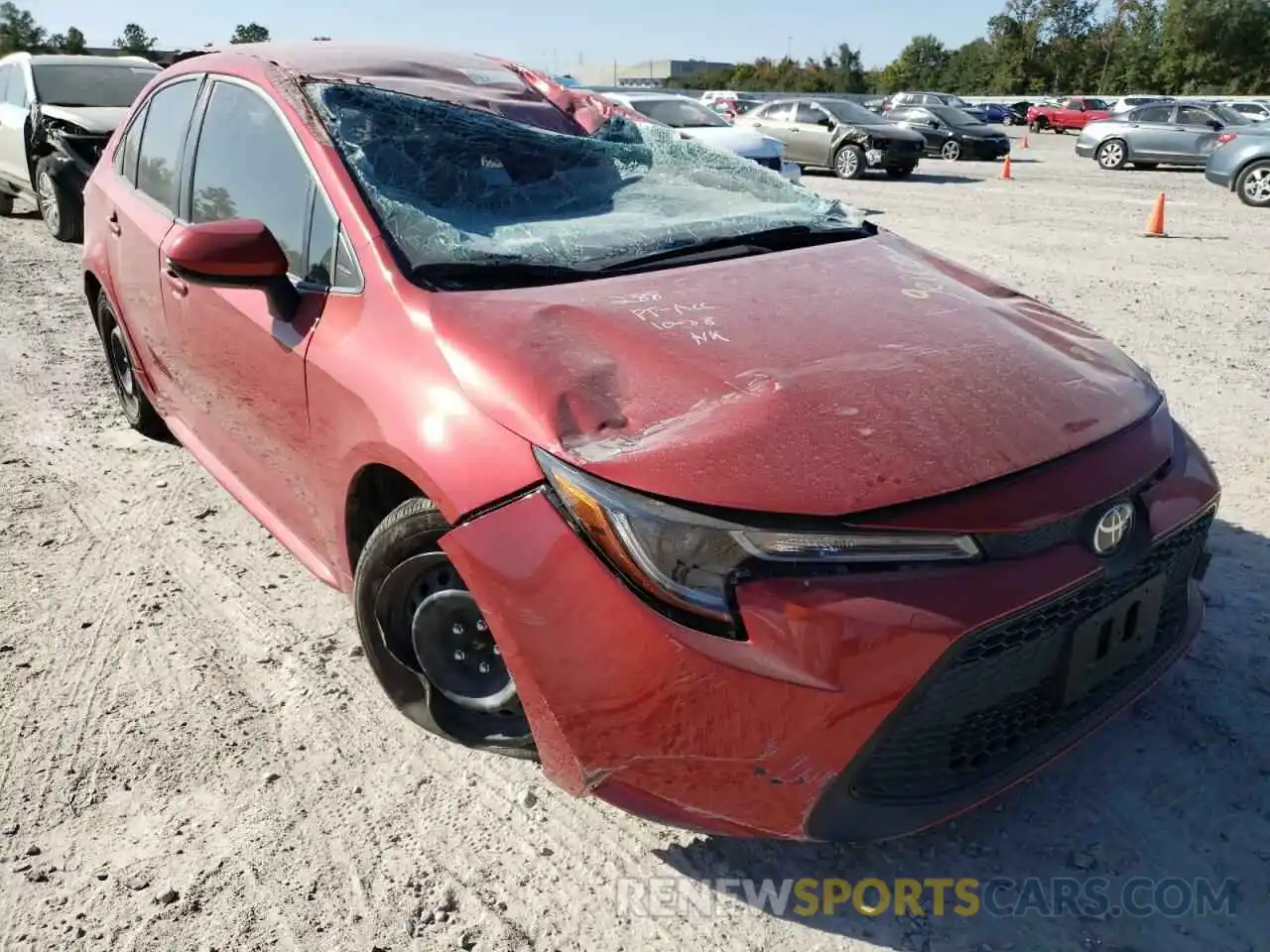 1 Photograph of a damaged car JTDEPMAE8MJ149470 TOYOTA COROLLA 2021