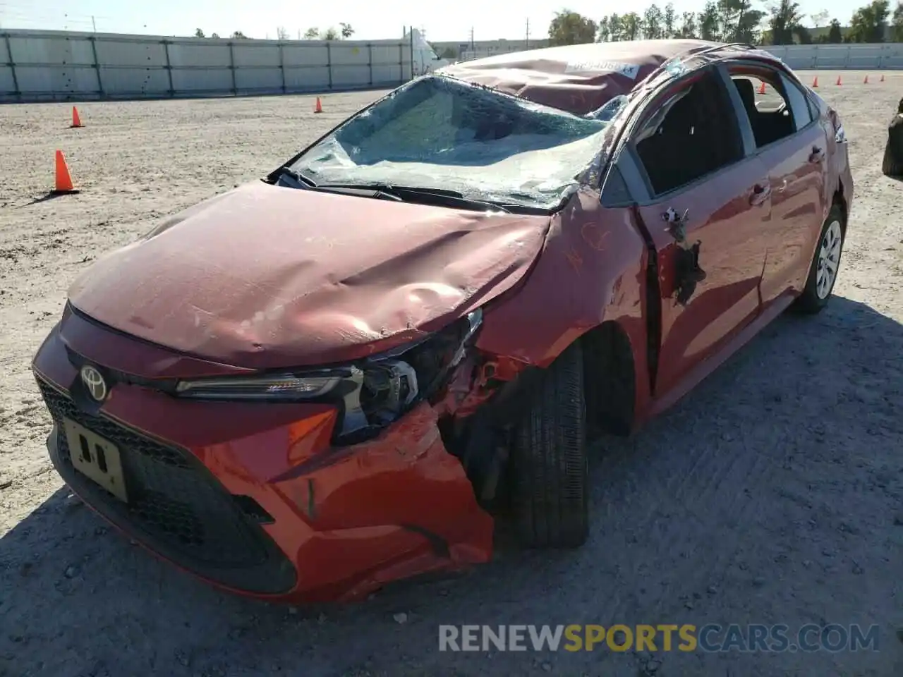 2 Photograph of a damaged car JTDEPMAE8MJ149470 TOYOTA COROLLA 2021