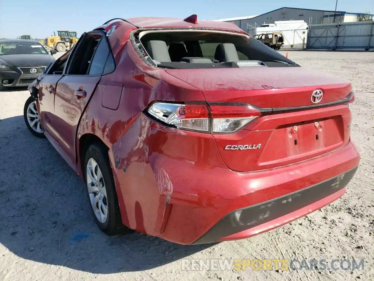 3 Photograph of a damaged car JTDEPMAE8MJ149470 TOYOTA COROLLA 2021