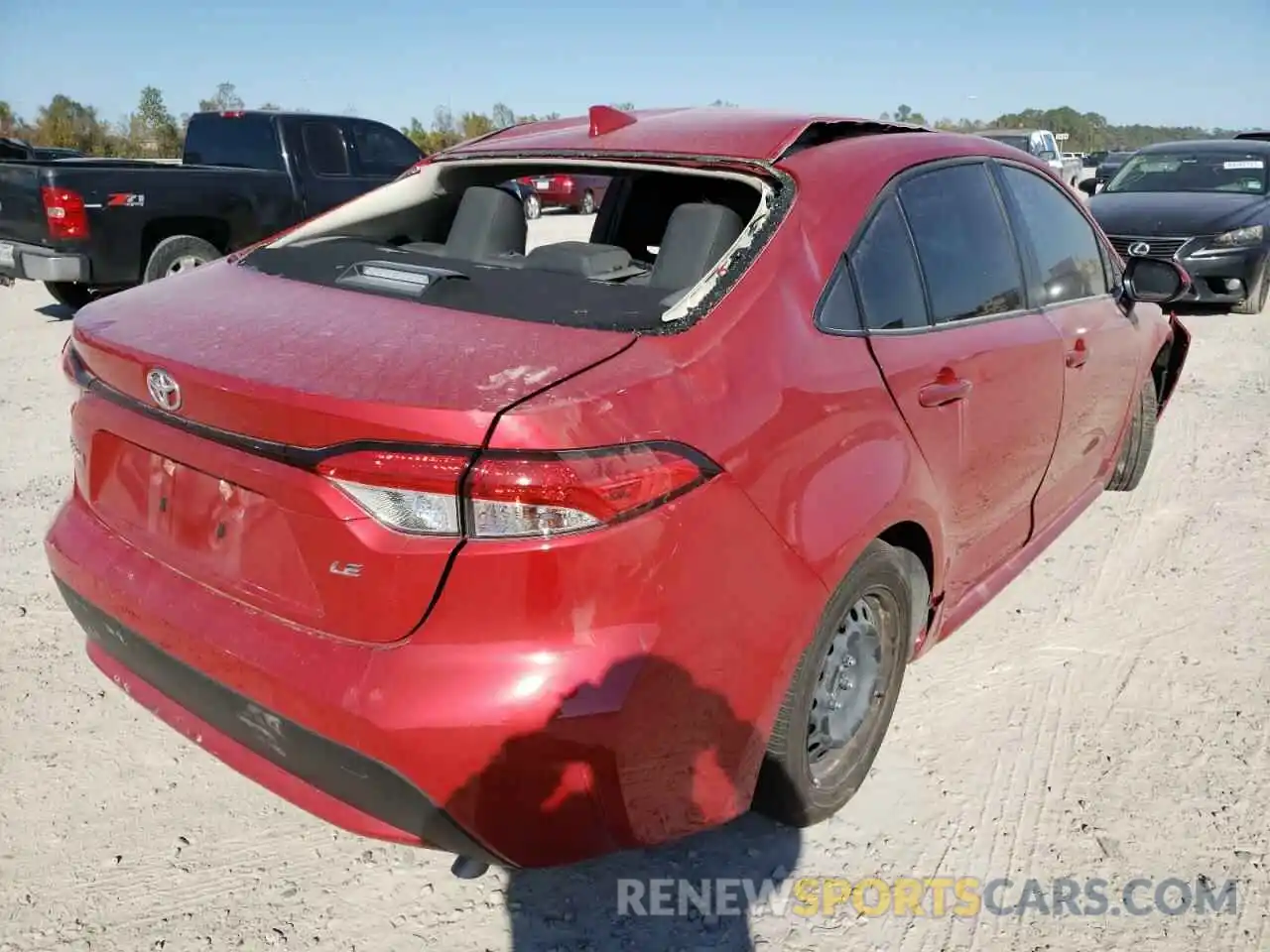 4 Photograph of a damaged car JTDEPMAE8MJ149470 TOYOTA COROLLA 2021