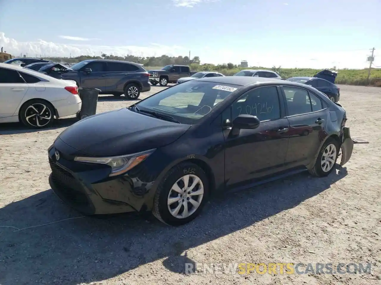 2 Photograph of a damaged car JTDEPMAE8MJ149887 TOYOTA COROLLA 2021