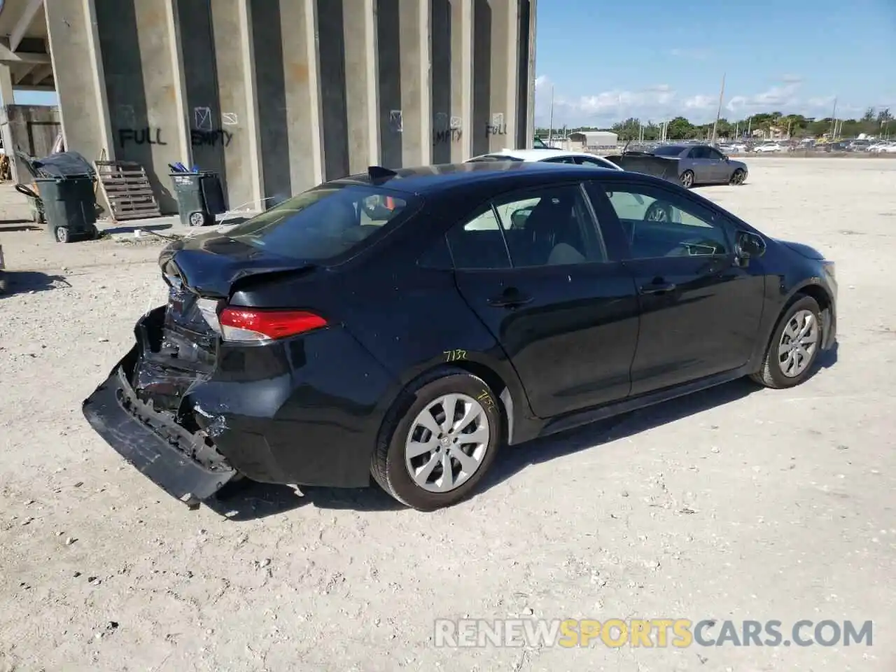 4 Photograph of a damaged car JTDEPMAE8MJ149887 TOYOTA COROLLA 2021