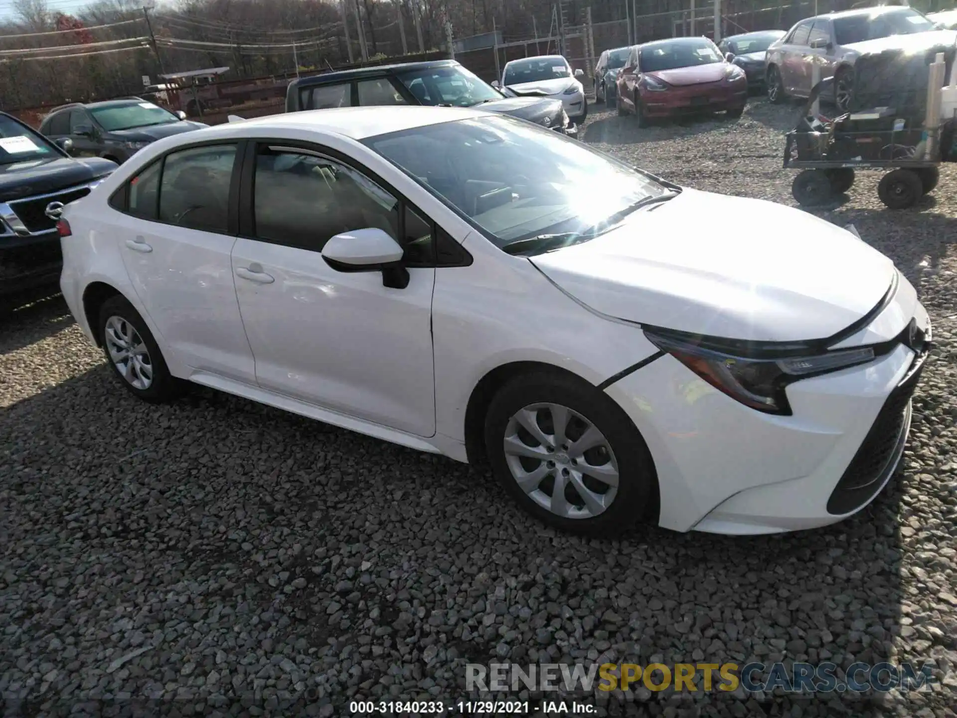 1 Photograph of a damaged car JTDEPMAE8MJ150537 TOYOTA COROLLA 2021