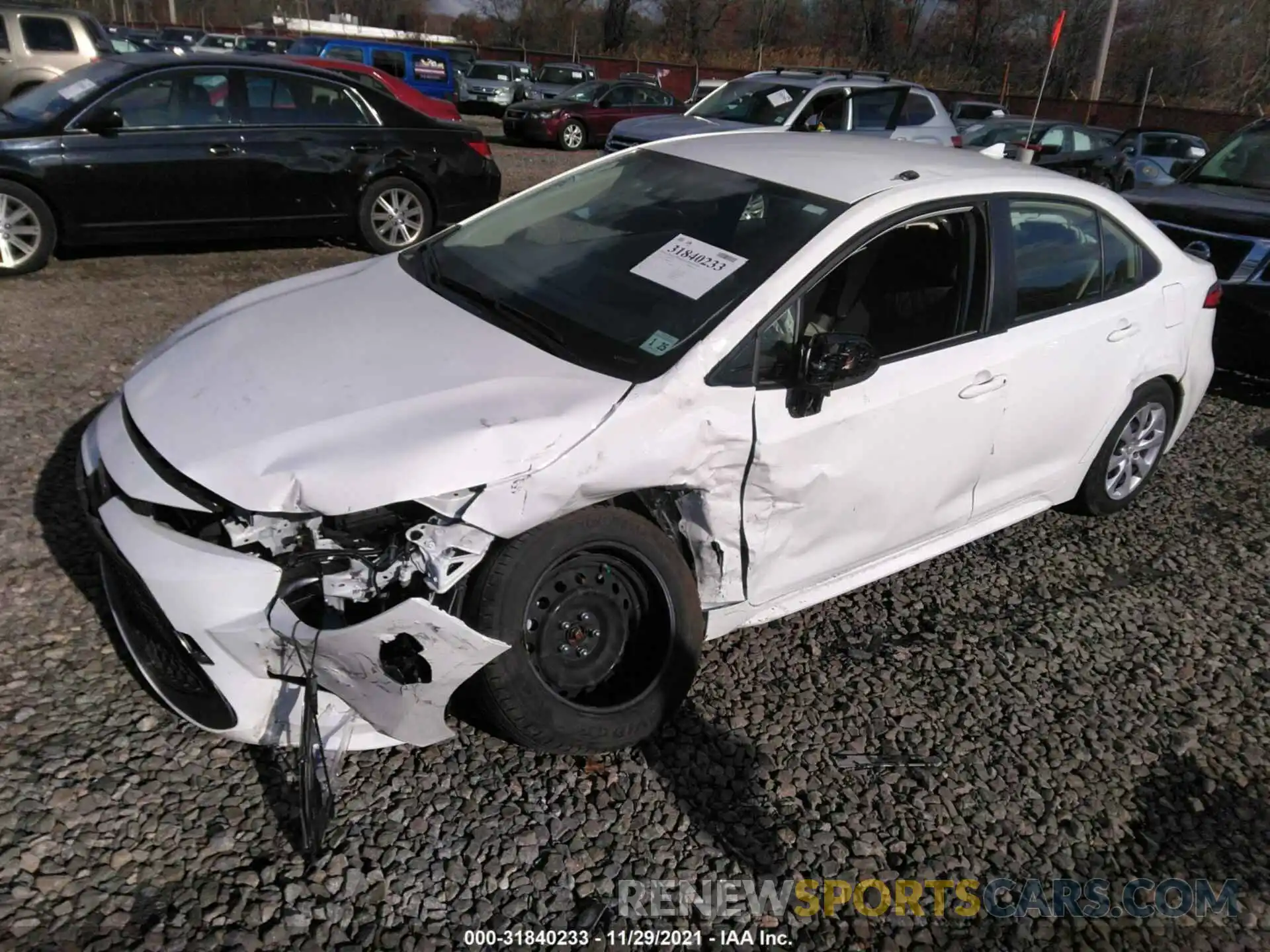 2 Photograph of a damaged car JTDEPMAE8MJ150537 TOYOTA COROLLA 2021