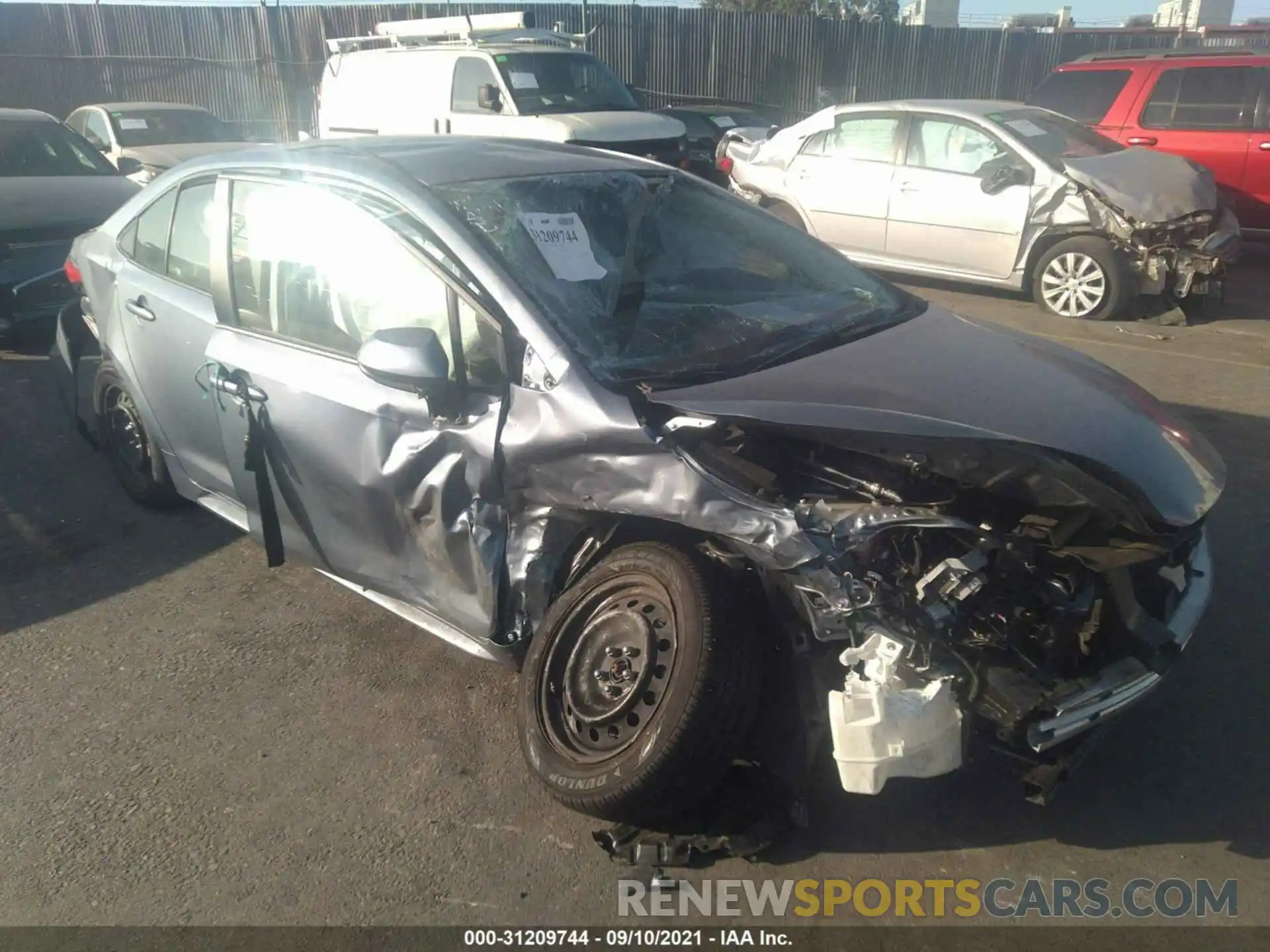 1 Photograph of a damaged car JTDEPMAE8MJ152448 TOYOTA COROLLA 2021