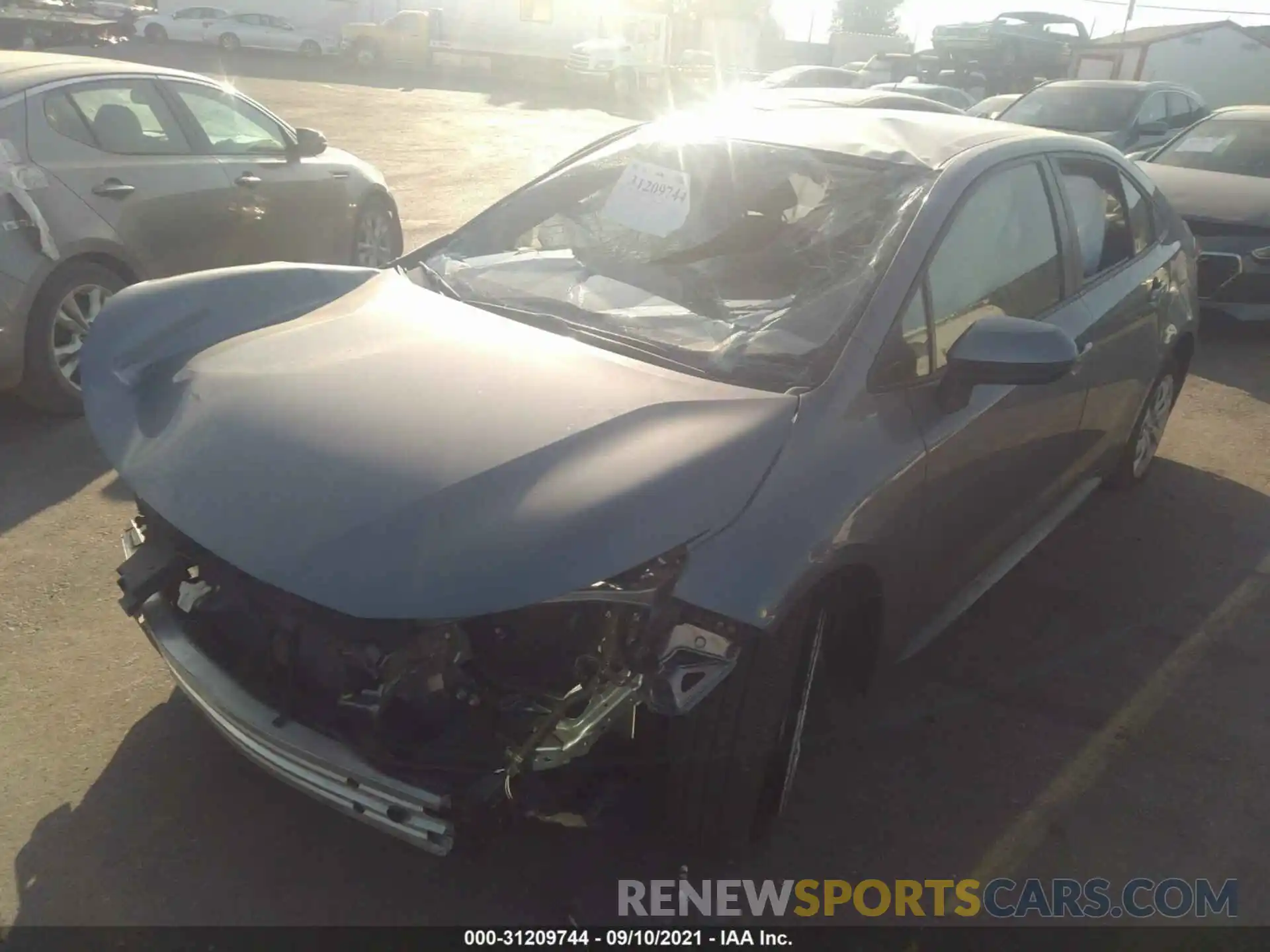 2 Photograph of a damaged car JTDEPMAE8MJ152448 TOYOTA COROLLA 2021