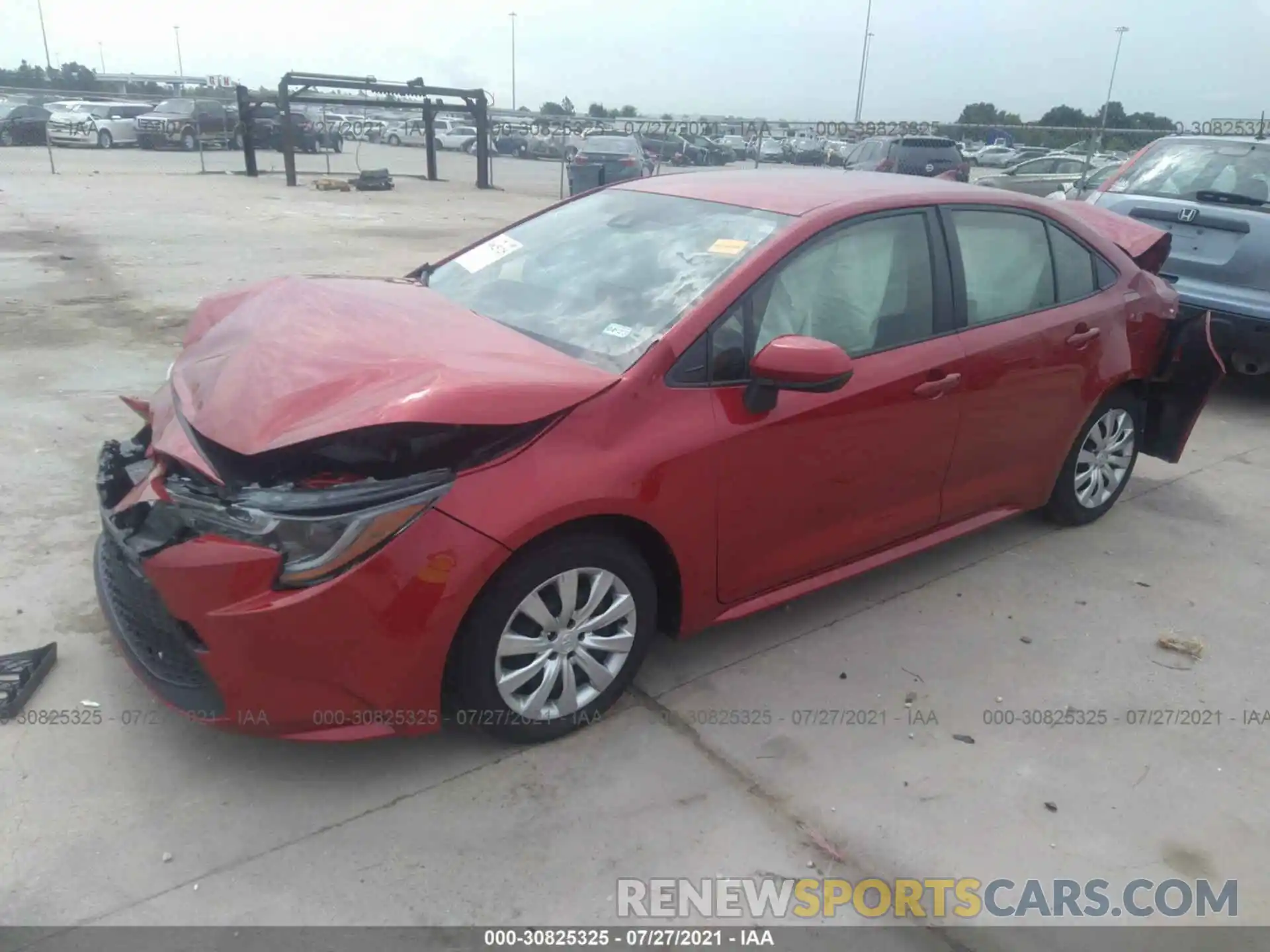 2 Photograph of a damaged car JTDEPMAE8MJ152465 TOYOTA COROLLA 2021