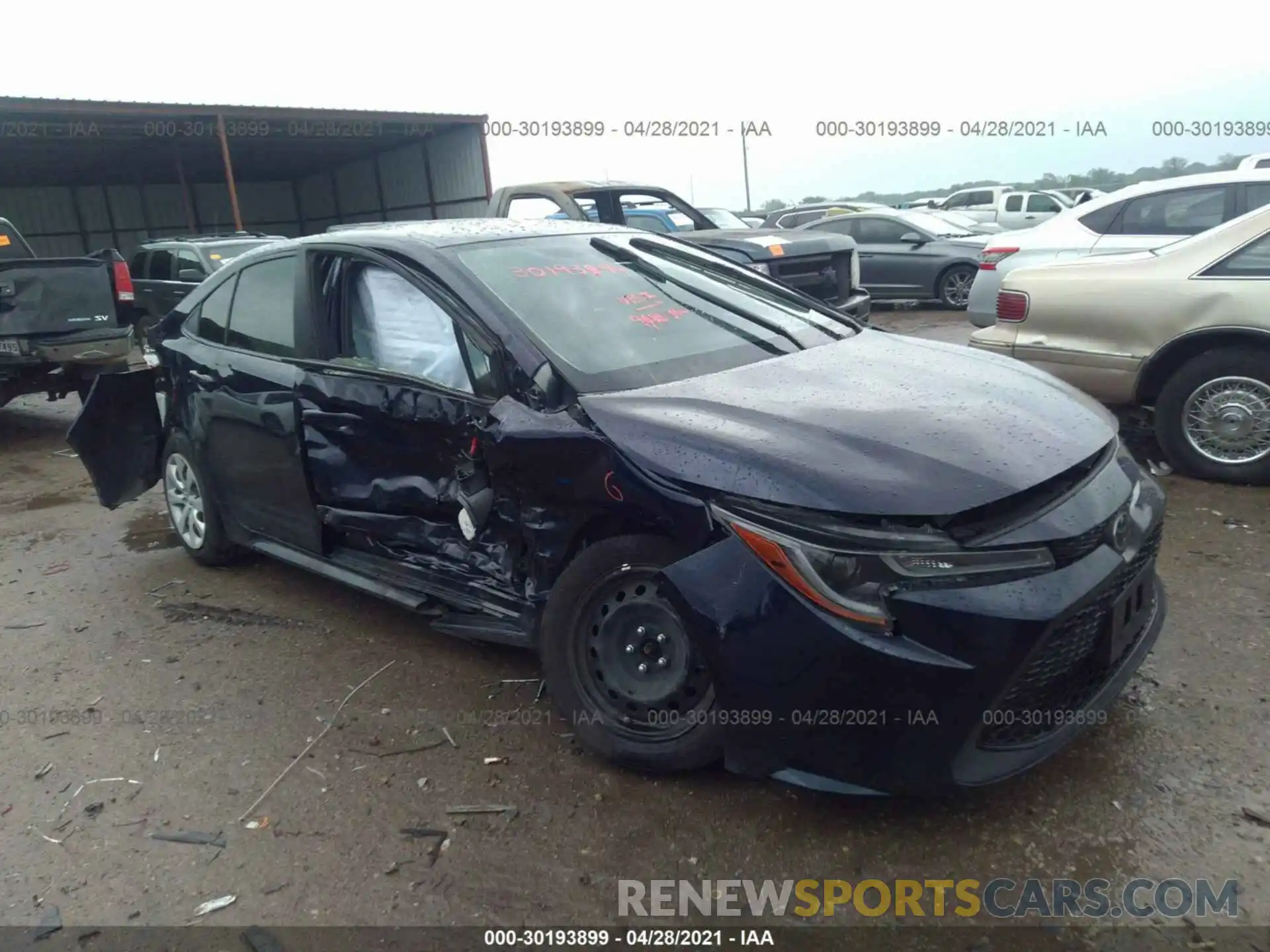 1 Photograph of a damaged car JTDEPMAE8MJ152823 TOYOTA COROLLA 2021