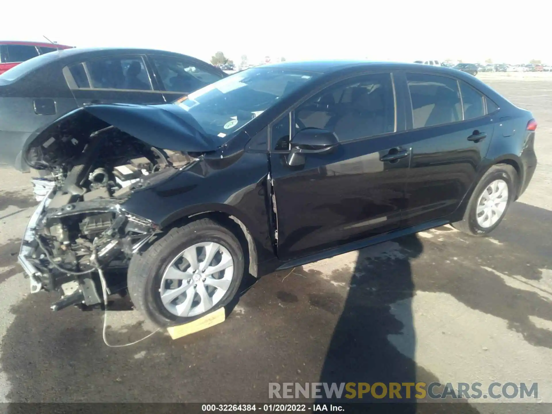 2 Photograph of a damaged car JTDEPMAE8MJ153132 TOYOTA COROLLA 2021