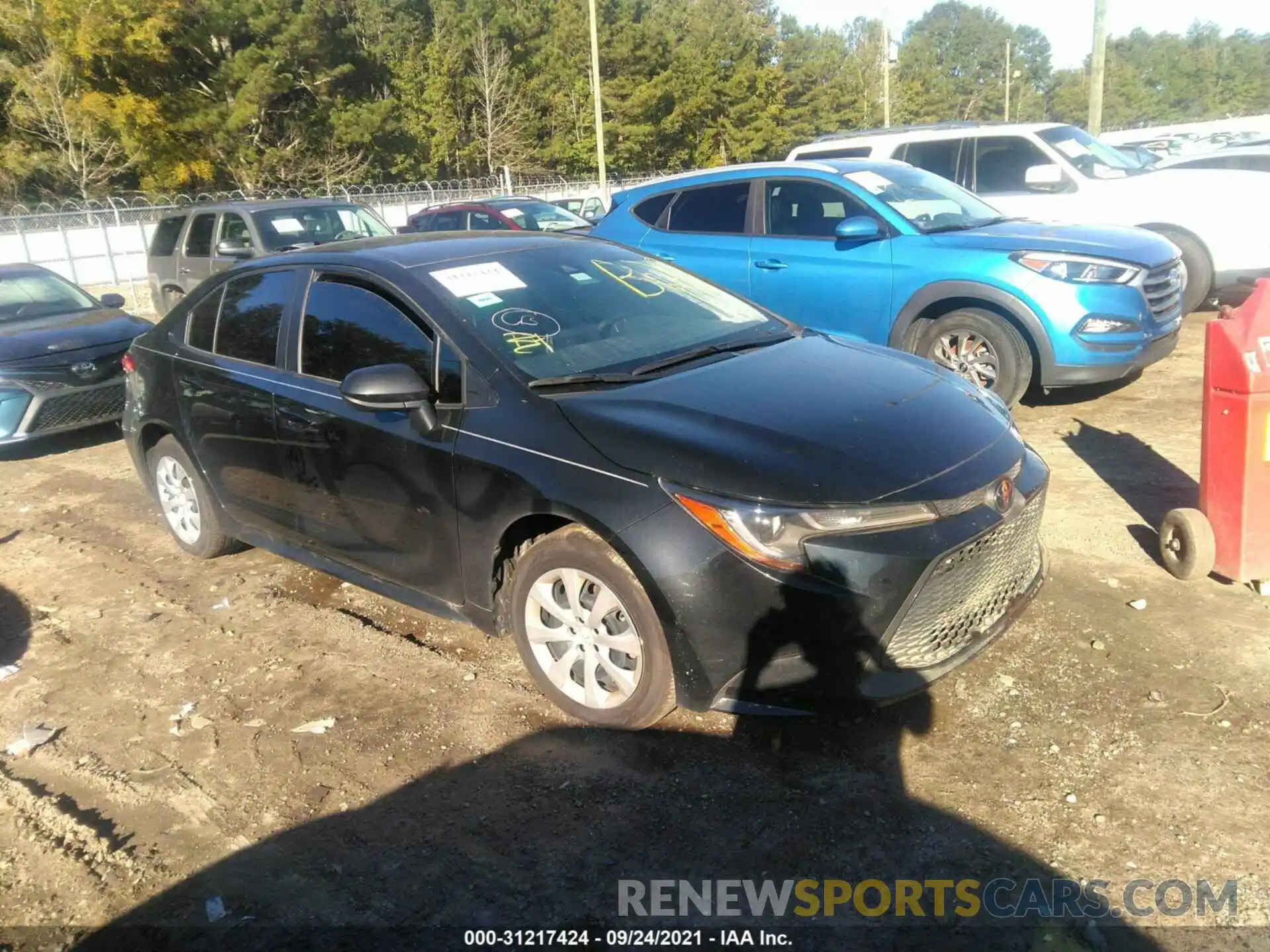 1 Photograph of a damaged car JTDEPMAE8MJ153373 TOYOTA COROLLA 2021