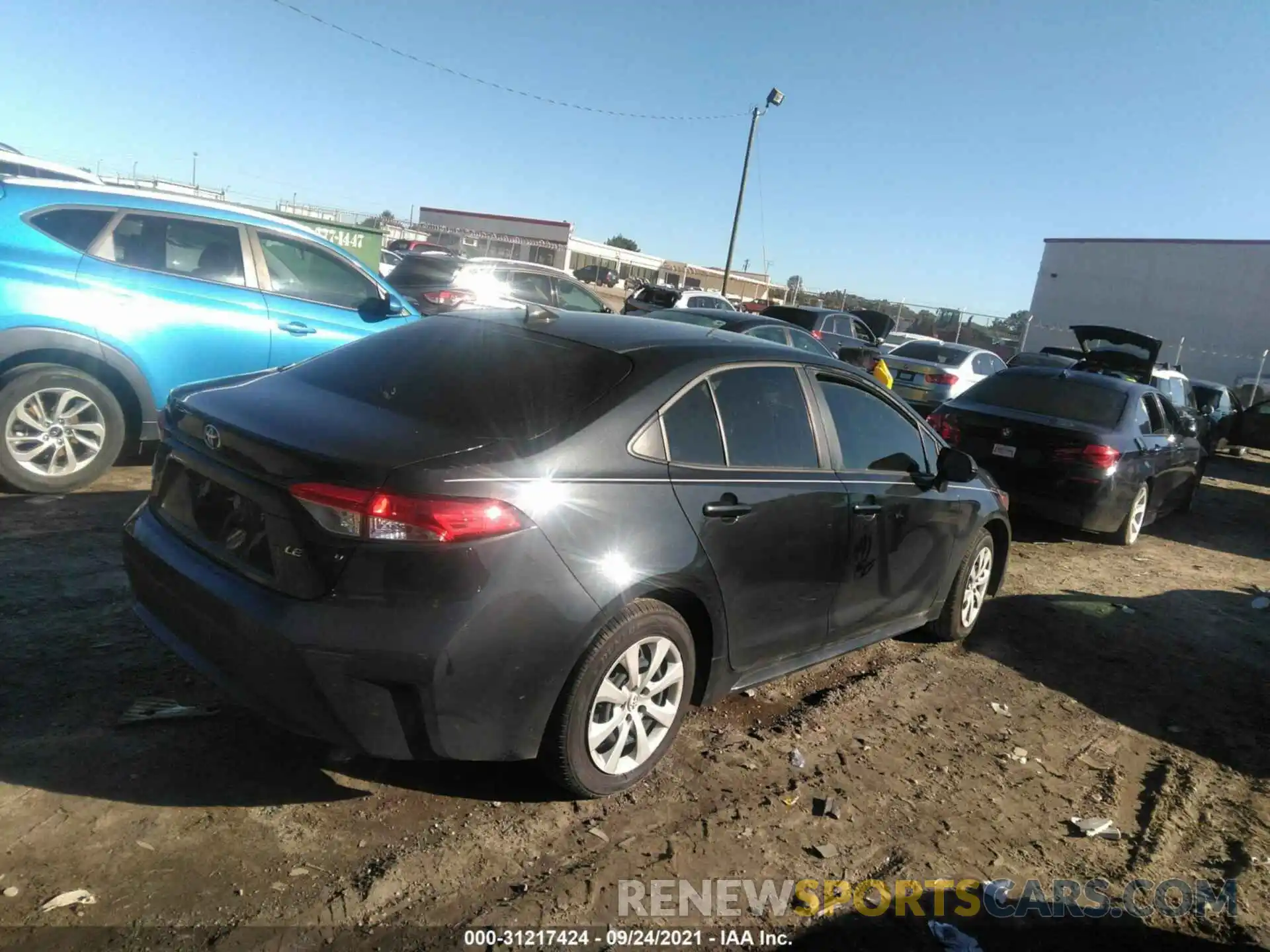 4 Photograph of a damaged car JTDEPMAE8MJ153373 TOYOTA COROLLA 2021