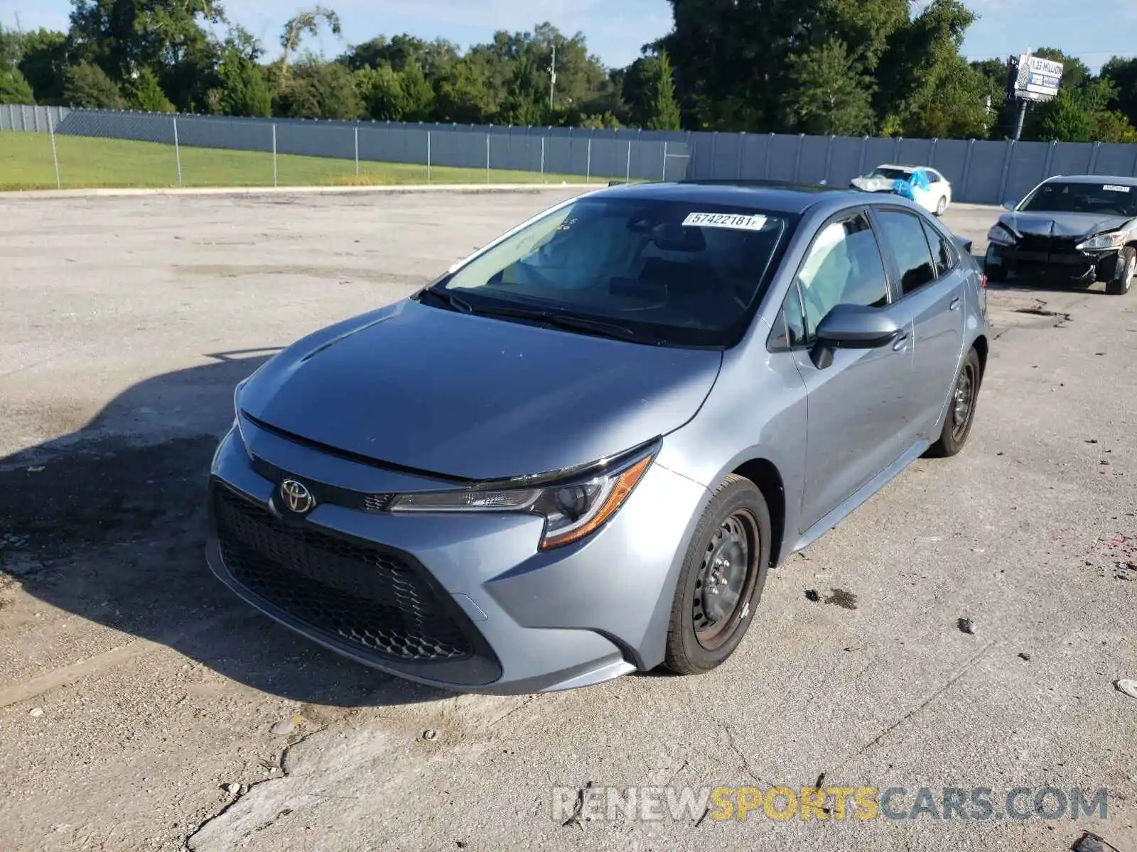 2 Photograph of a damaged car JTDEPMAE8MJ153826 TOYOTA COROLLA 2021