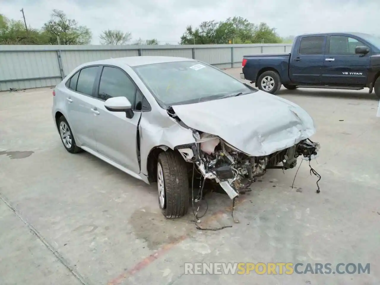 1 Photograph of a damaged car JTDEPMAE8MJ154359 TOYOTA COROLLA 2021