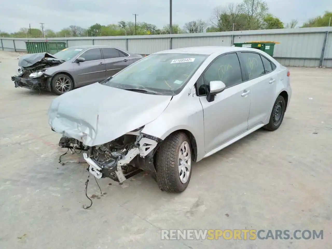 2 Photograph of a damaged car JTDEPMAE8MJ154359 TOYOTA COROLLA 2021