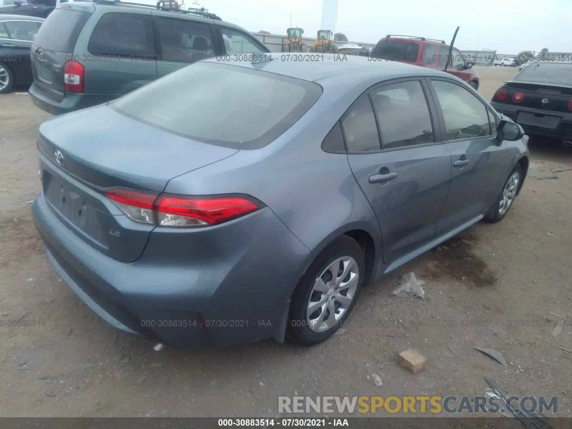 4 Photograph of a damaged car JTDEPMAE8MJ155740 TOYOTA COROLLA 2021