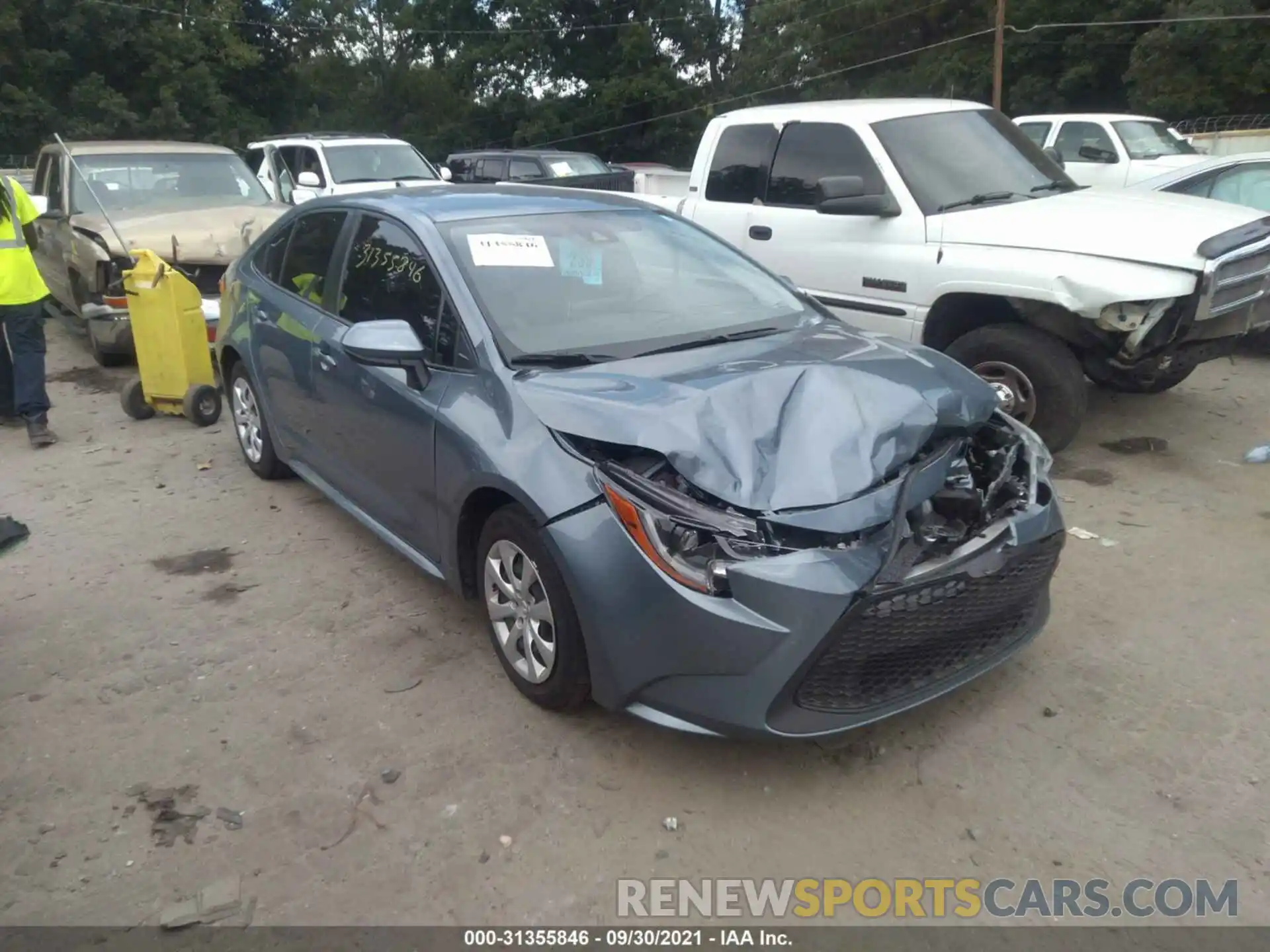 1 Photograph of a damaged car JTDEPMAE8MJ155902 TOYOTA COROLLA 2021