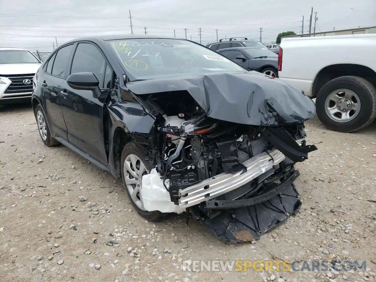 1 Photograph of a damaged car JTDEPMAE8MJ156130 TOYOTA COROLLA 2021