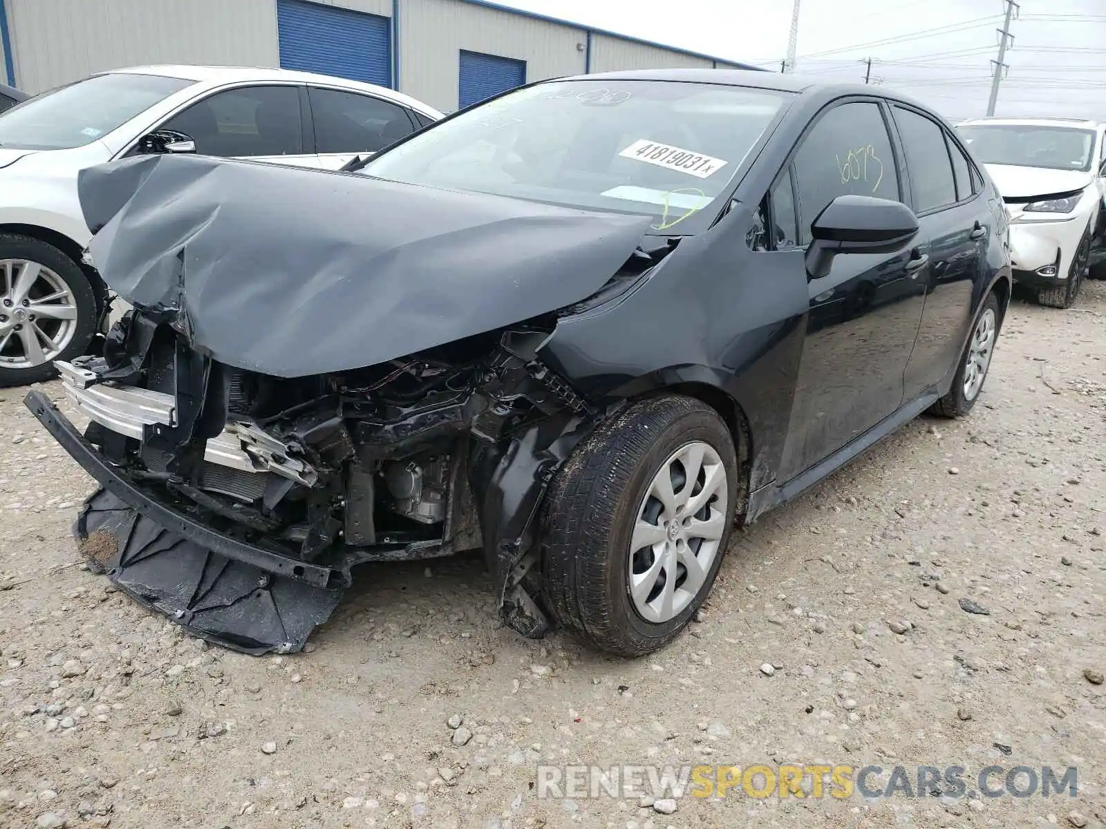 2 Photograph of a damaged car JTDEPMAE8MJ156130 TOYOTA COROLLA 2021