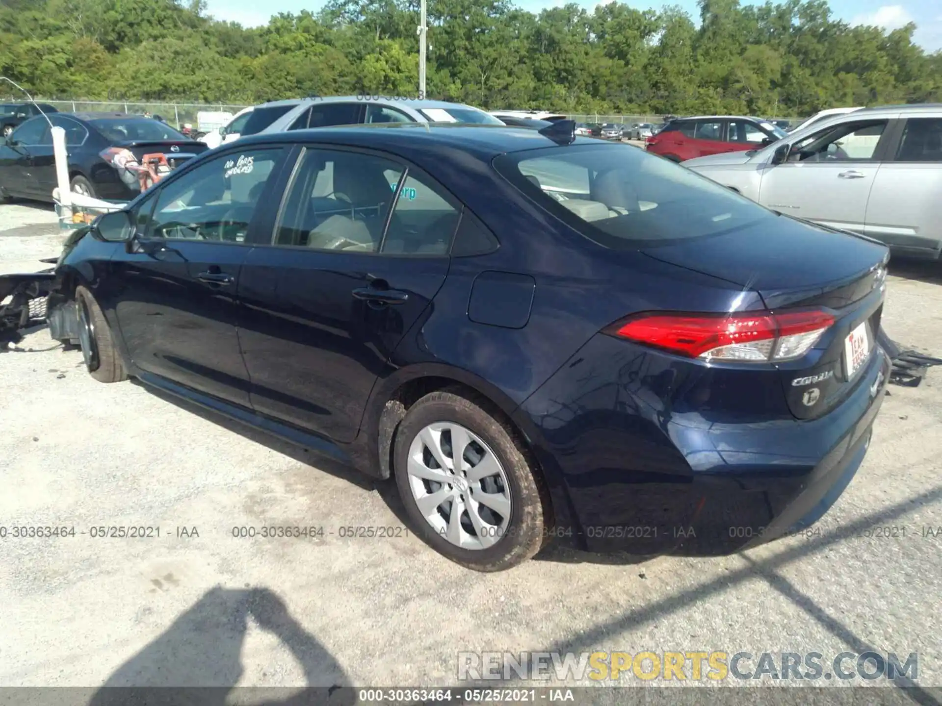 3 Photograph of a damaged car JTDEPMAE8MJ157634 TOYOTA COROLLA 2021