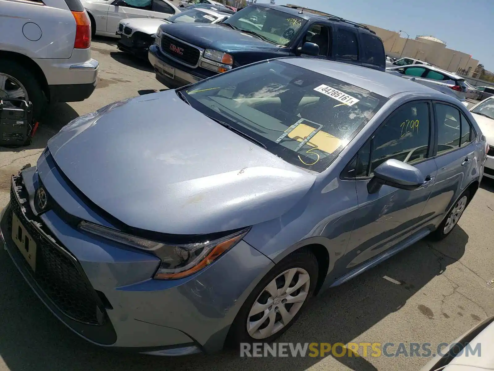 2 Photograph of a damaged car JTDEPMAE8MJ160243 TOYOTA COROLLA 2021