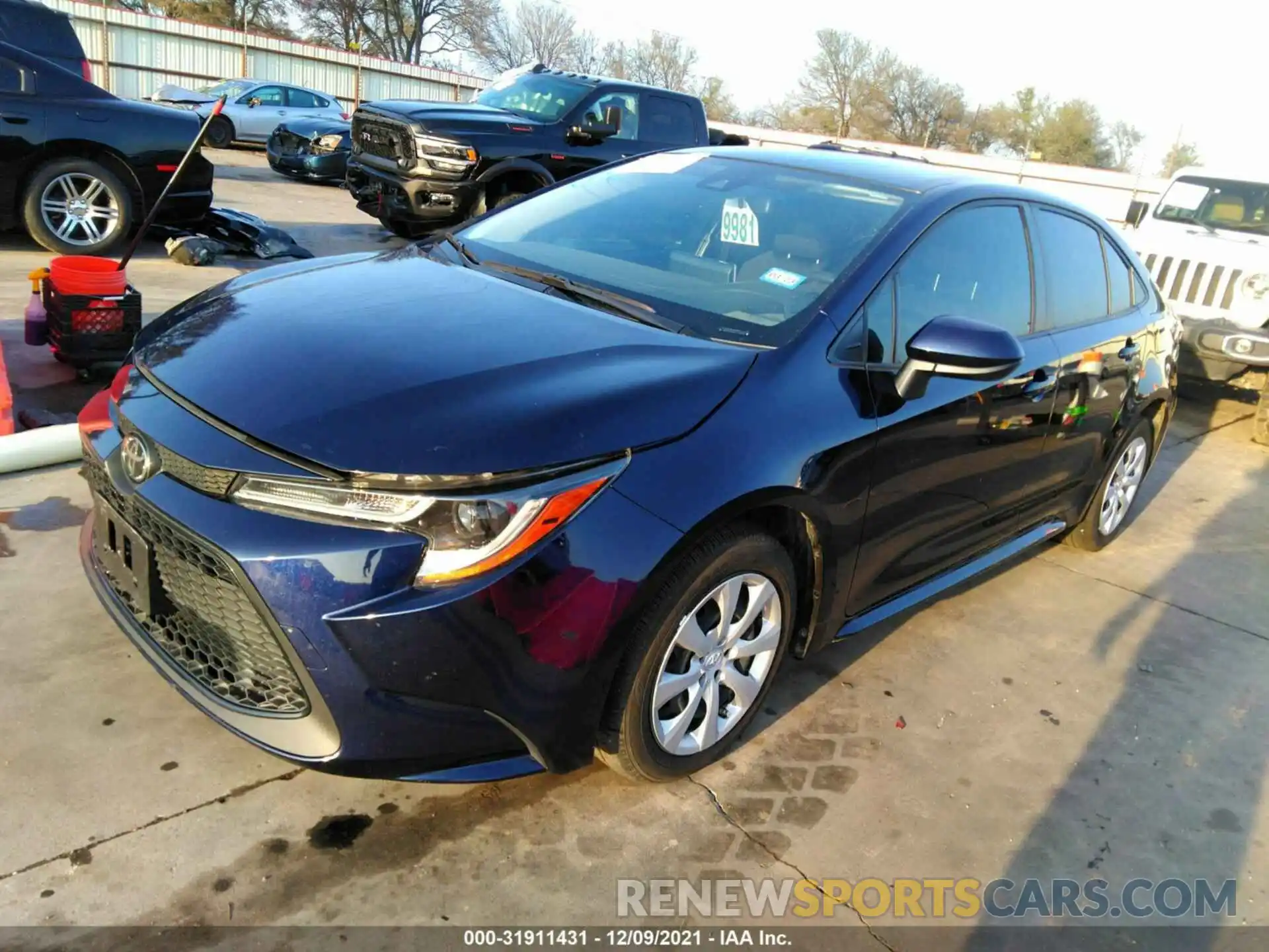 2 Photograph of a damaged car JTDEPMAE8MJ160940 TOYOTA COROLLA 2021