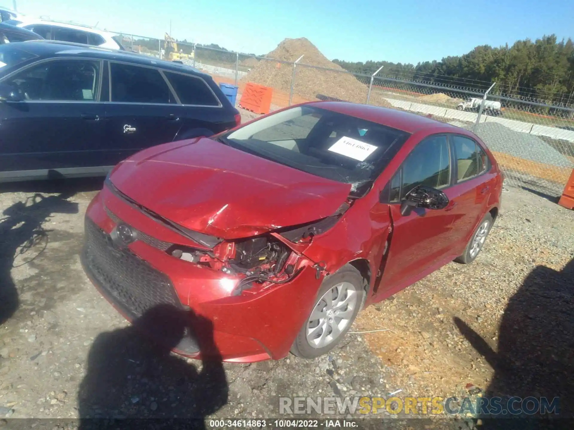 2 Photograph of a damaged car JTDEPMAE8MJ161408 TOYOTA COROLLA 2021