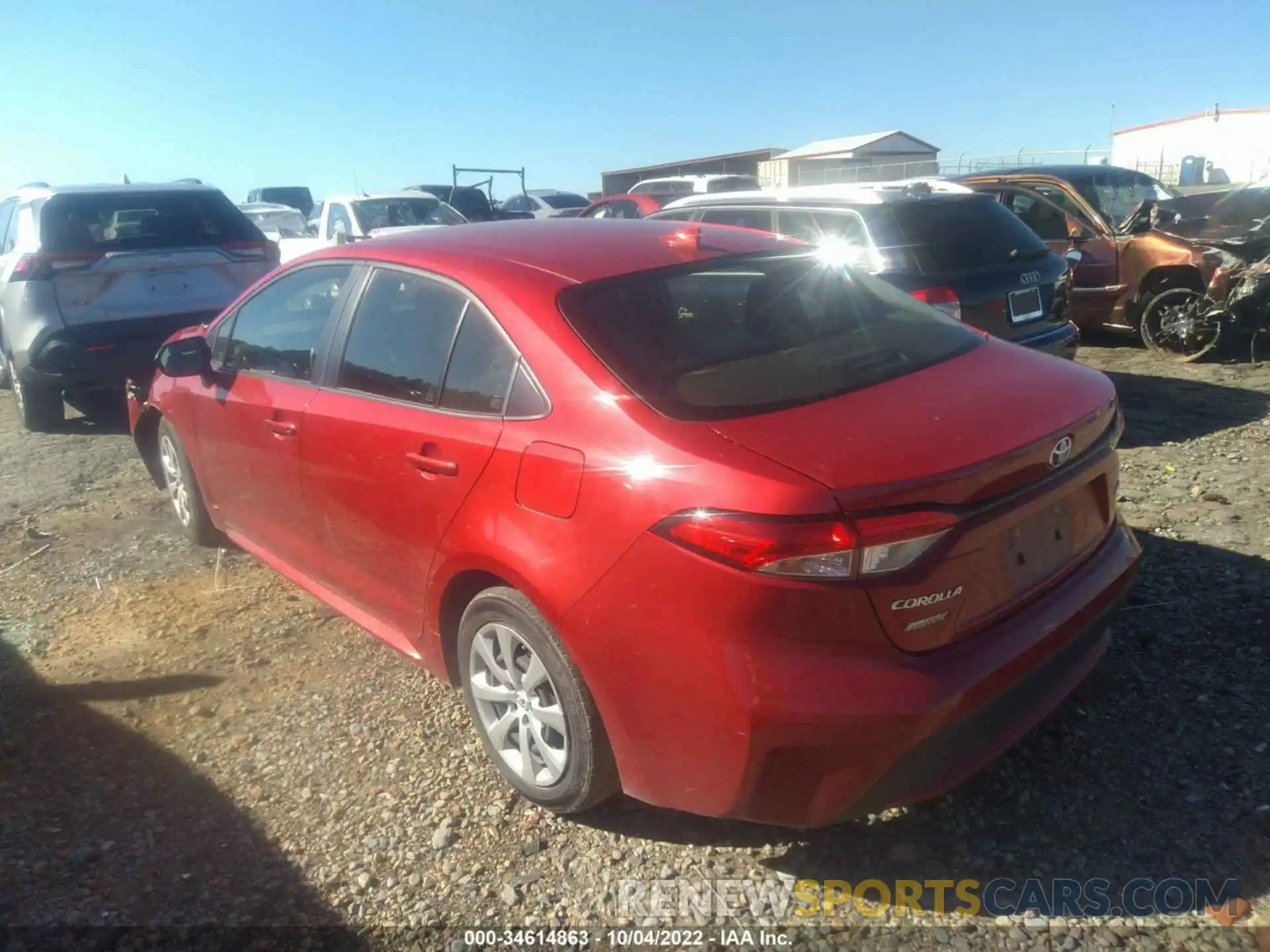 3 Photograph of a damaged car JTDEPMAE8MJ161408 TOYOTA COROLLA 2021