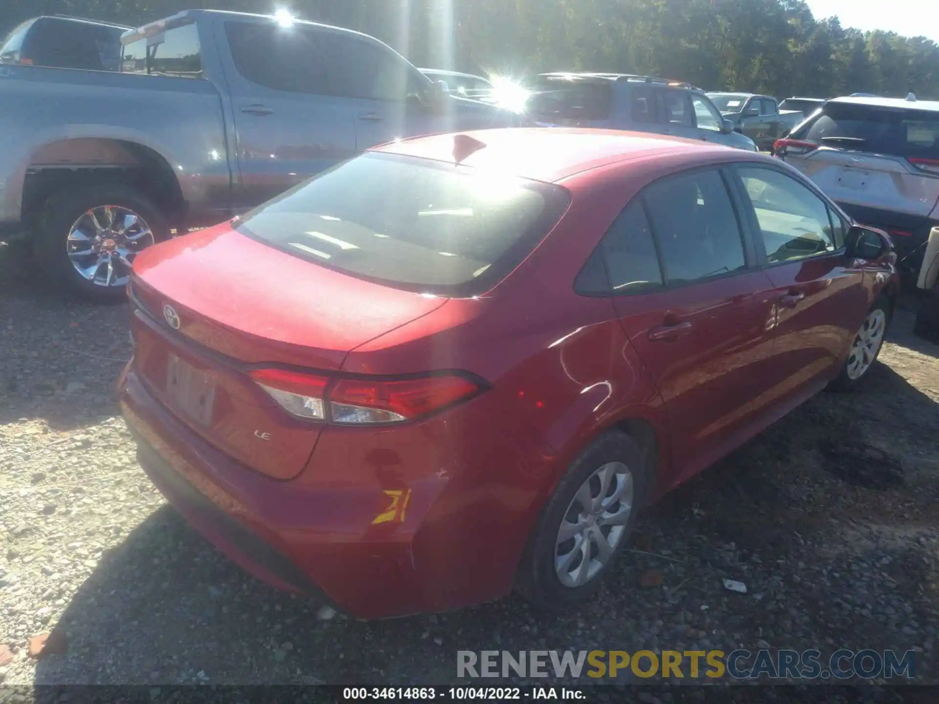 4 Photograph of a damaged car JTDEPMAE8MJ161408 TOYOTA COROLLA 2021