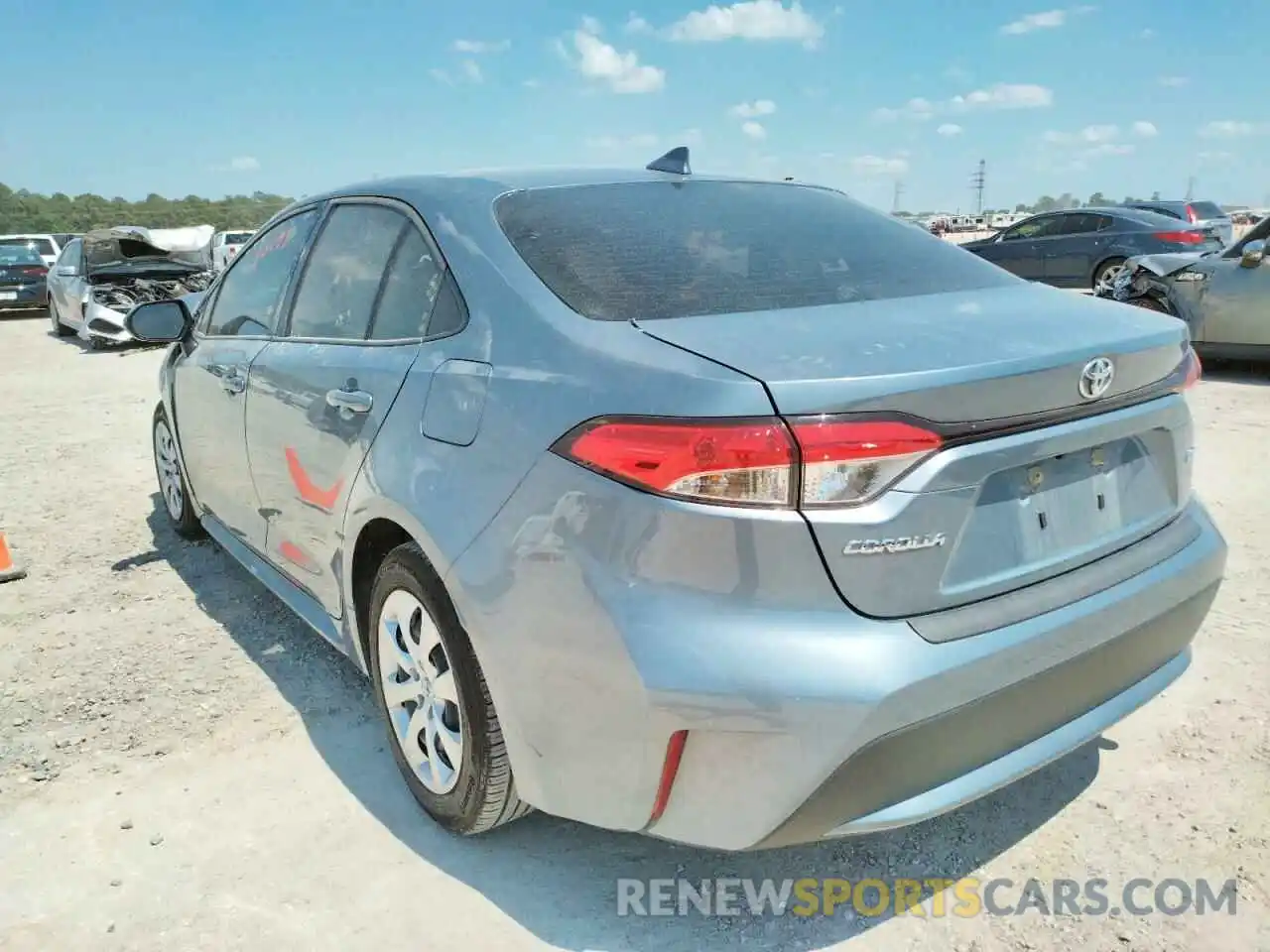 3 Photograph of a damaged car JTDEPMAE8MJ162347 TOYOTA COROLLA 2021