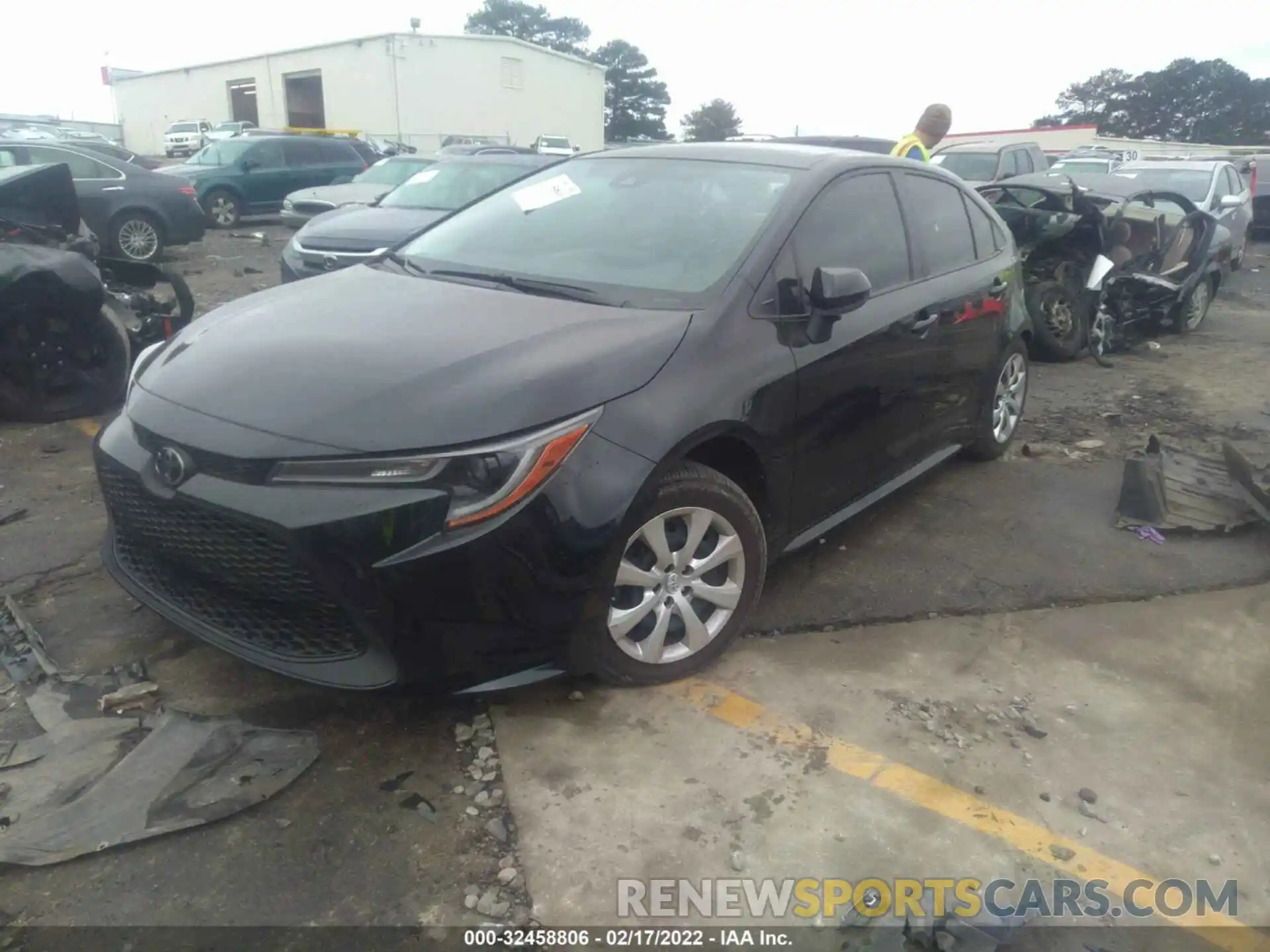 2 Photograph of a damaged car JTDEPMAE8MJ163045 TOYOTA COROLLA 2021