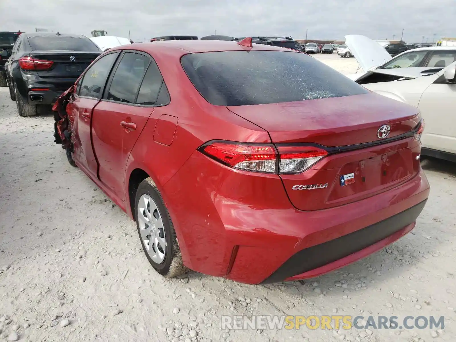 3 Photograph of a damaged car JTDEPMAE8MJ163126 TOYOTA COROLLA 2021