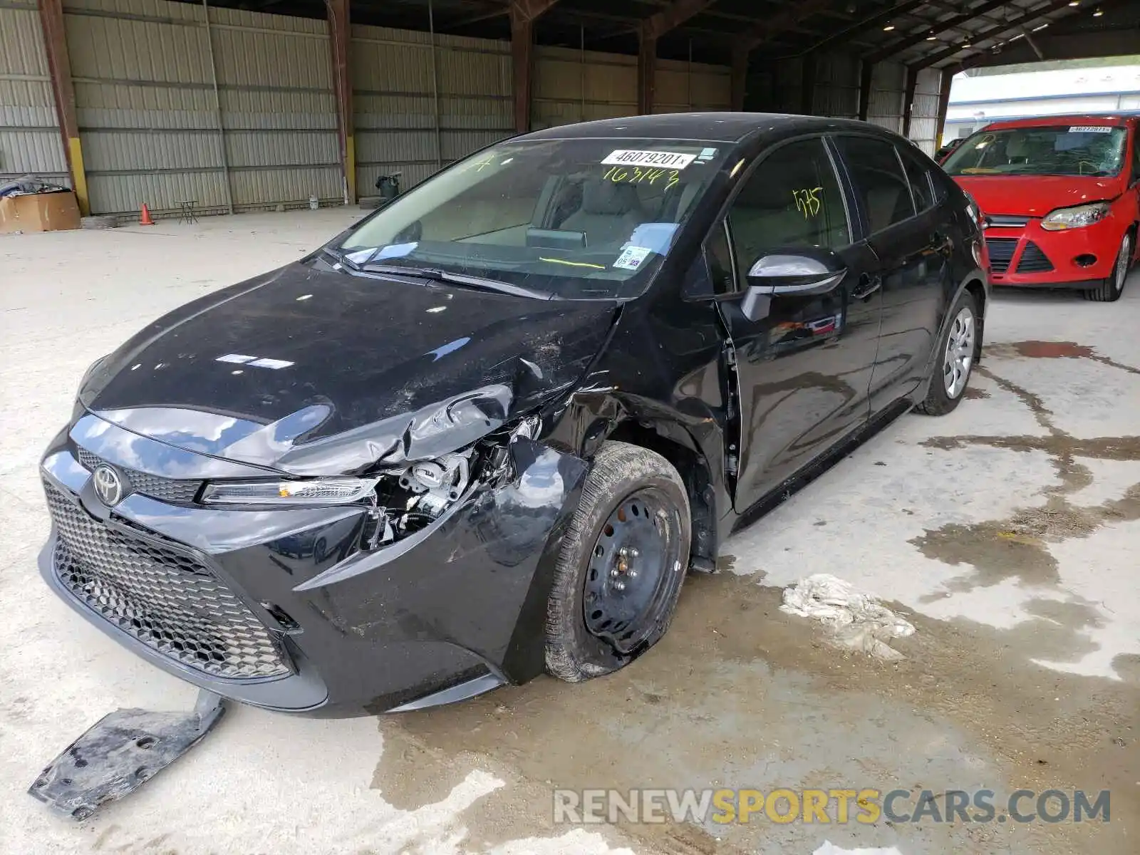 2 Photograph of a damaged car JTDEPMAE8MJ163143 TOYOTA COROLLA 2021