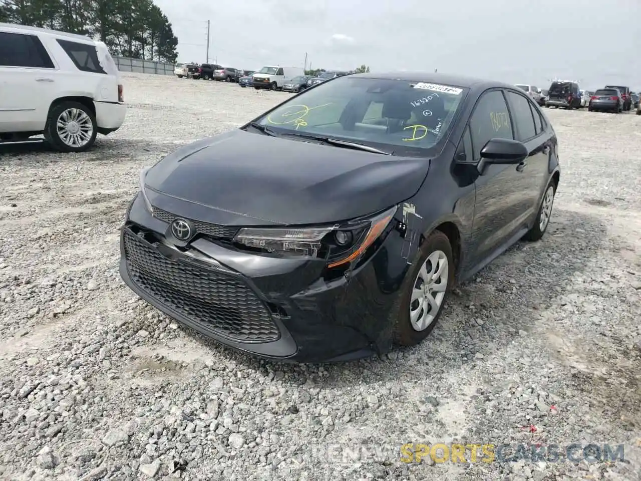 2 Photograph of a damaged car JTDEPMAE8MJ163207 TOYOTA COROLLA 2021