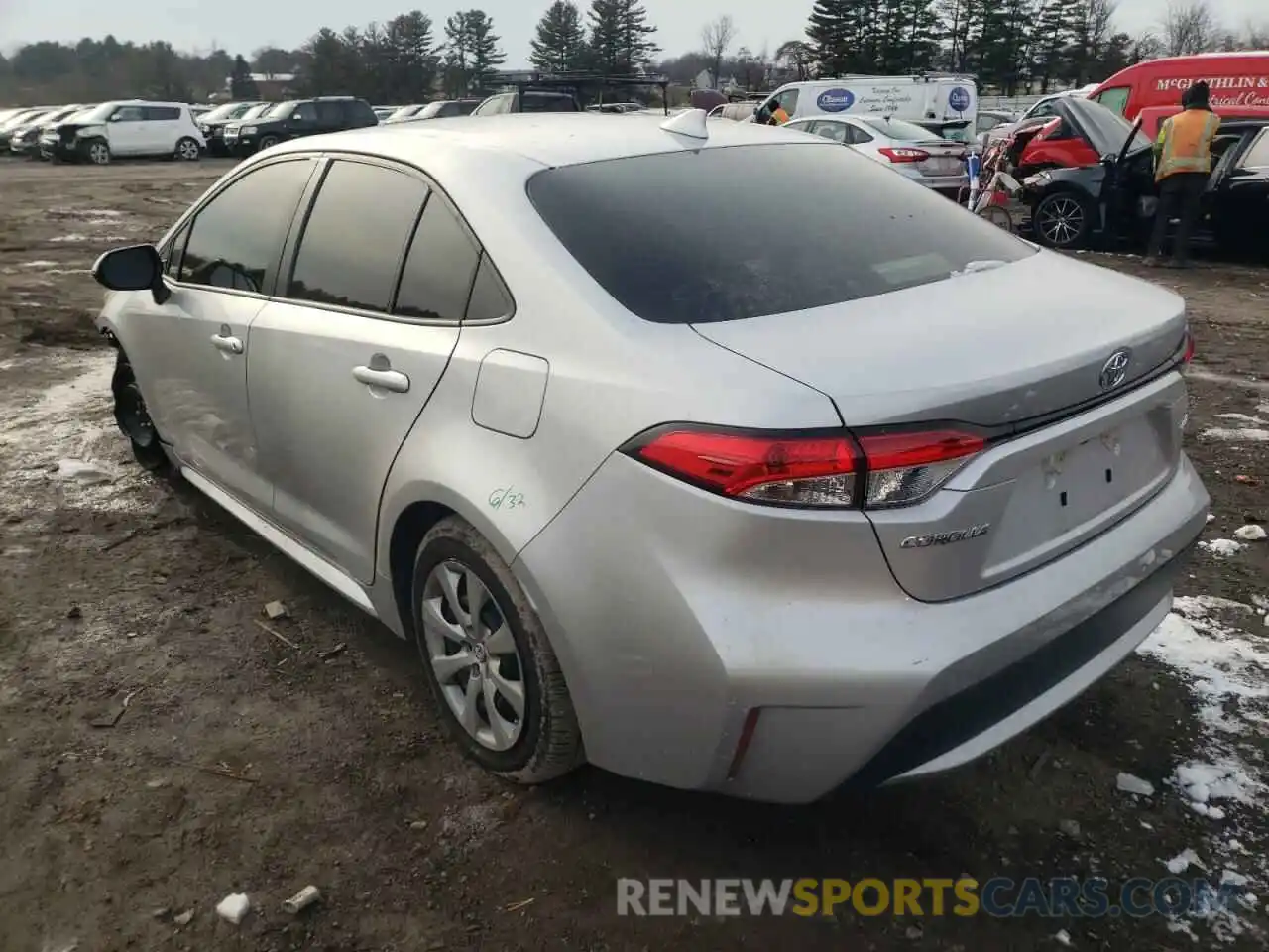 3 Photograph of a damaged car JTDEPMAE8MJ163420 TOYOTA COROLLA 2021